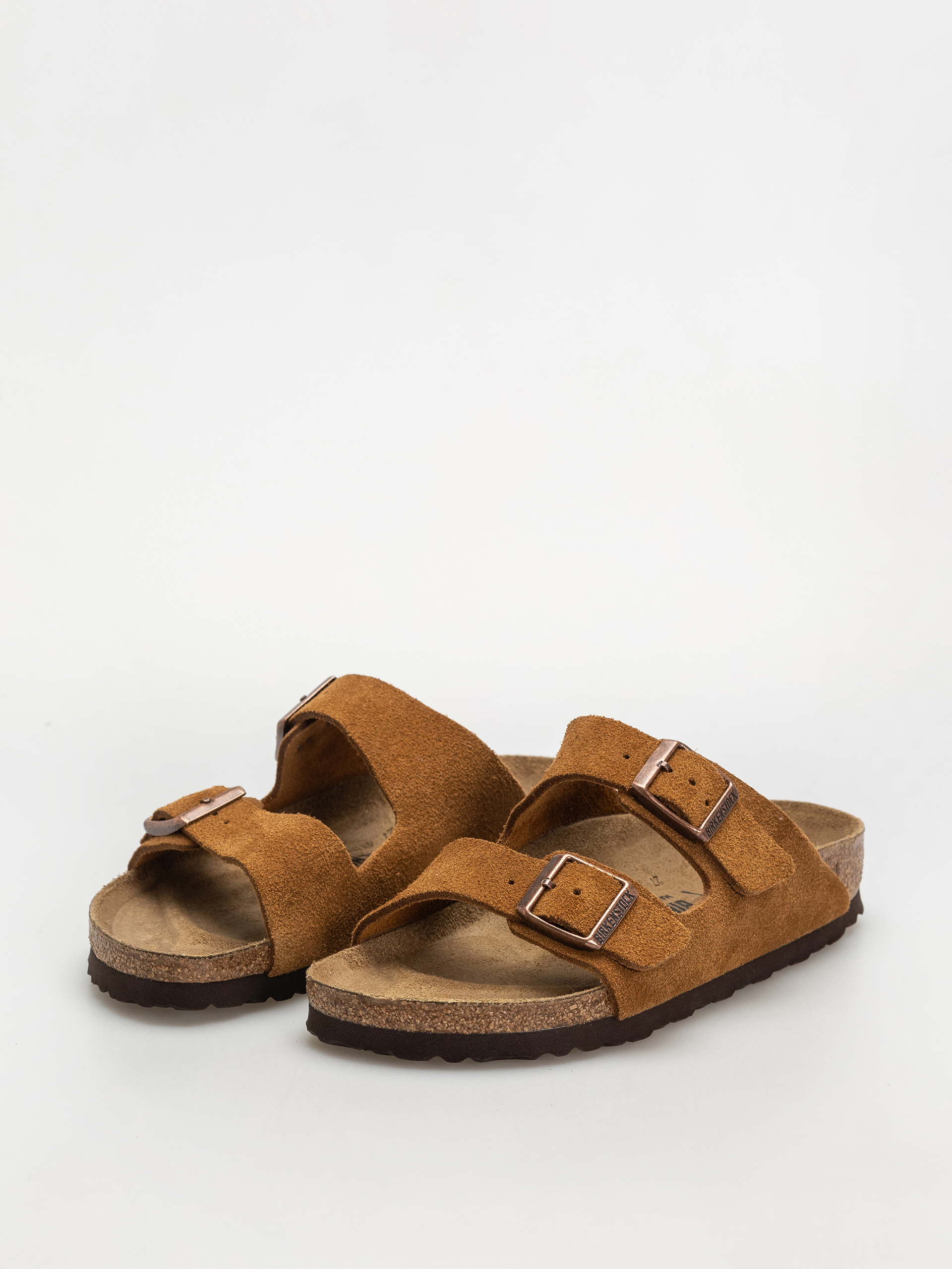 Flip-flop papucsok Birkenstock Arizona Suede Leather Narrow Wmn (mink)