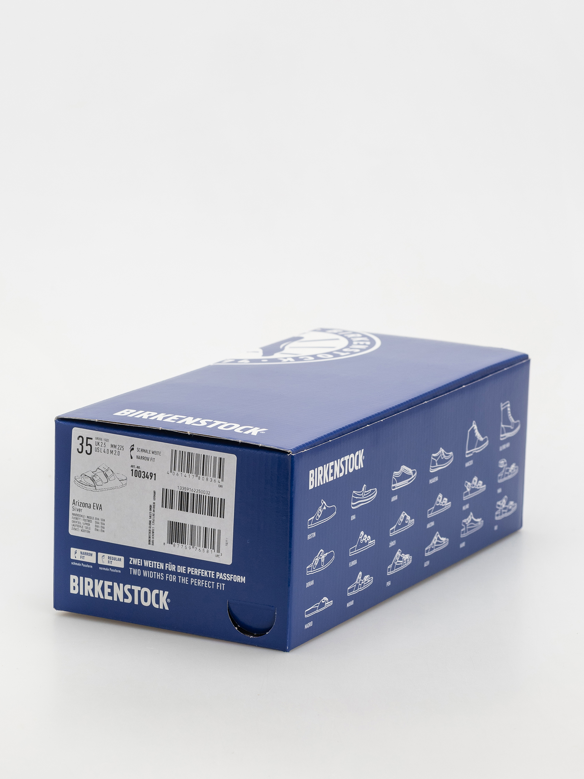 Flip-flop papucsok Birkenstock Arizona EVA Narrow Wmn (metallic silver)