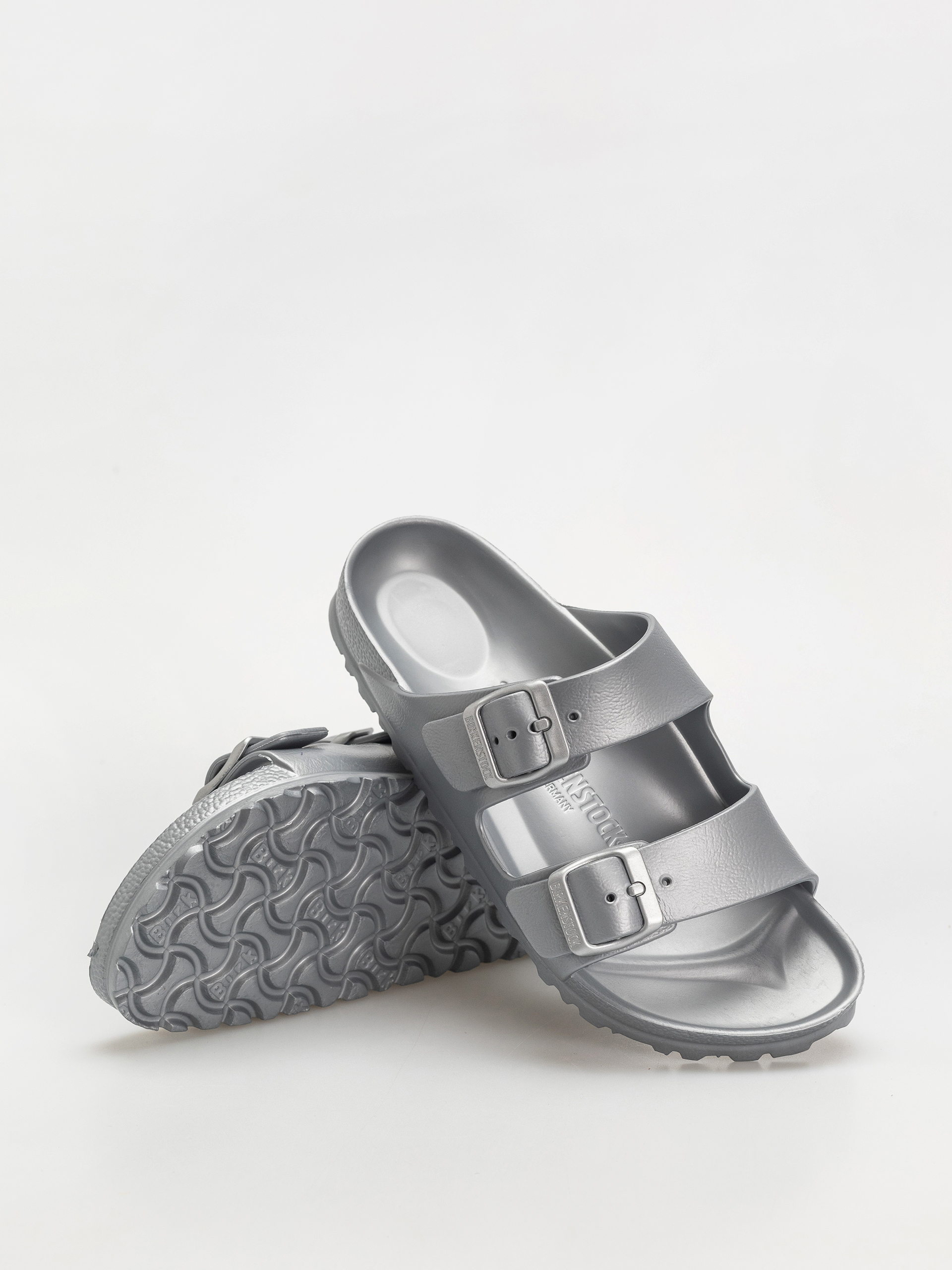 Flip-flop papucsok Birkenstock Arizona EVA Narrow Wmn (metallic silver)