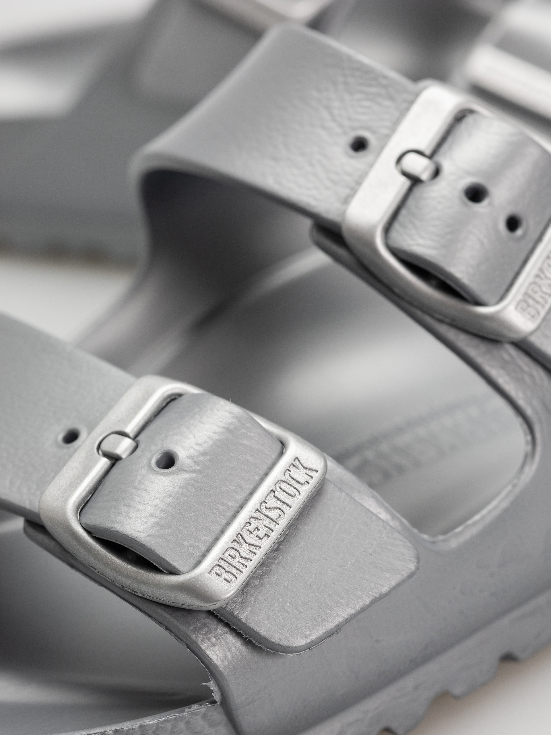 Flip-flop papucsok Birkenstock Arizona EVA Narrow Wmn (metallic silver)