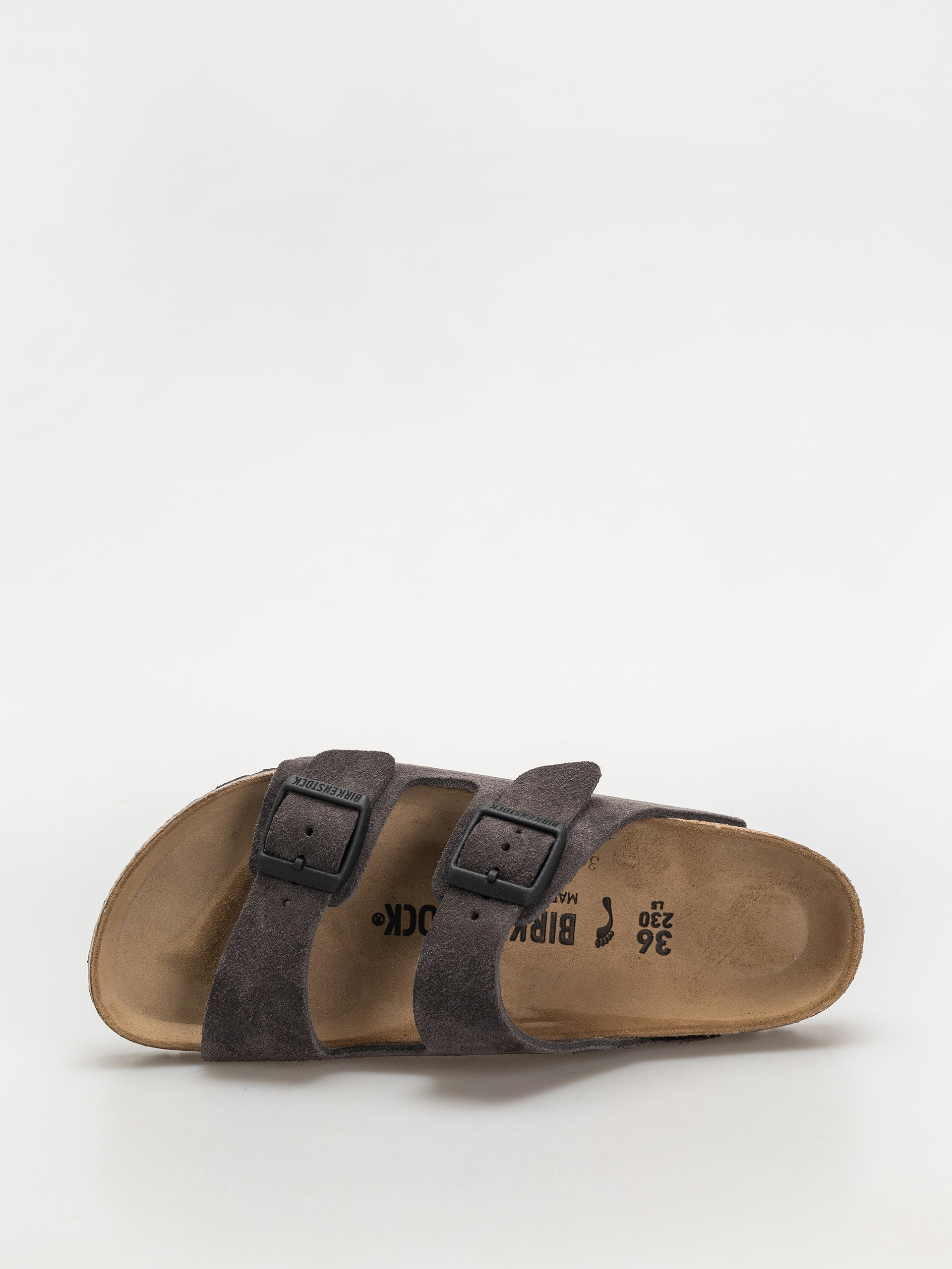 Flip-flop papucsok Birkenstock Arizona Suede Leather Narrow Wmn (velvet grey)