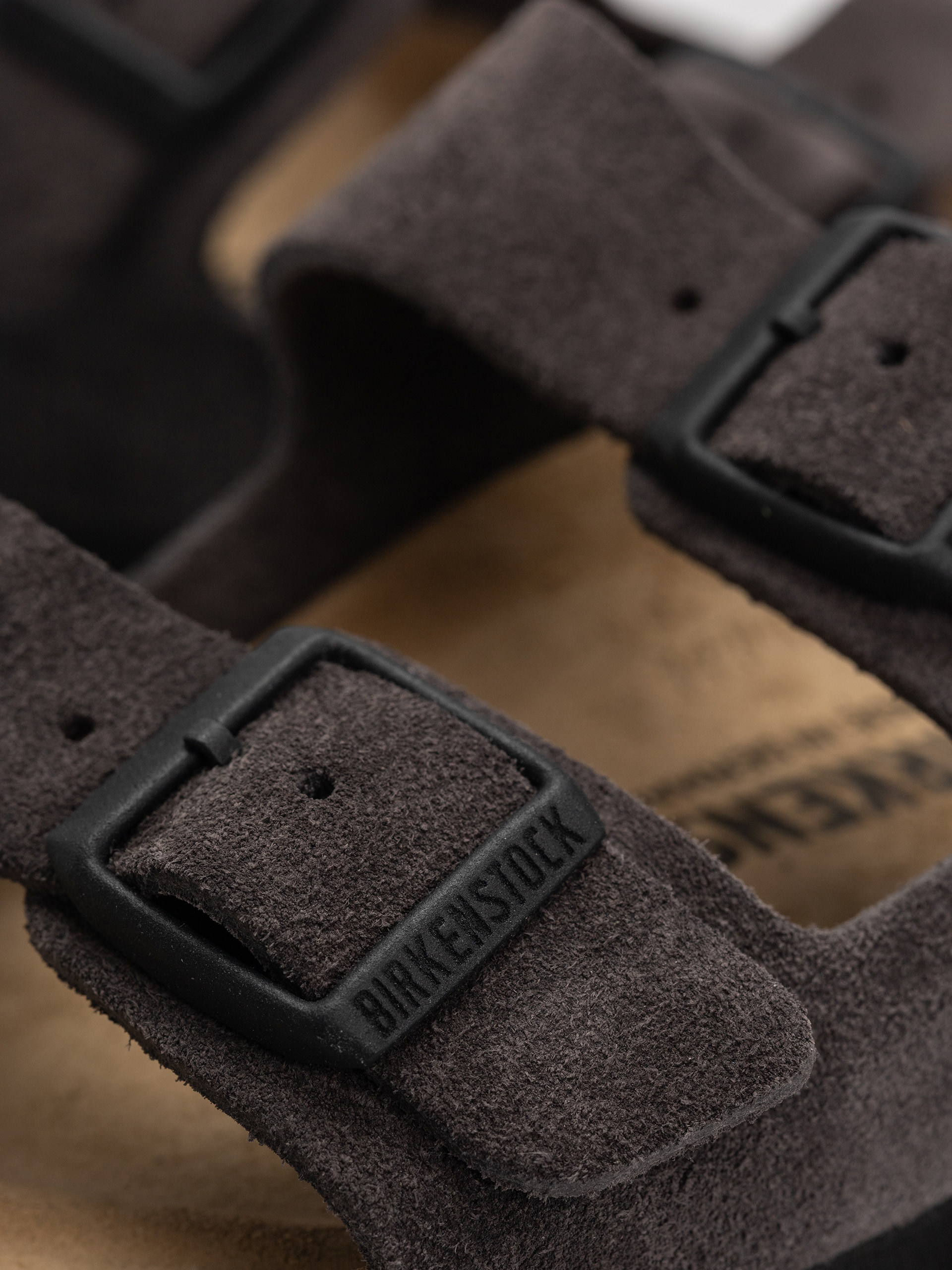 Flip-flop papucsok Birkenstock Arizona Suede Leather Narrow Wmn (velvet grey)