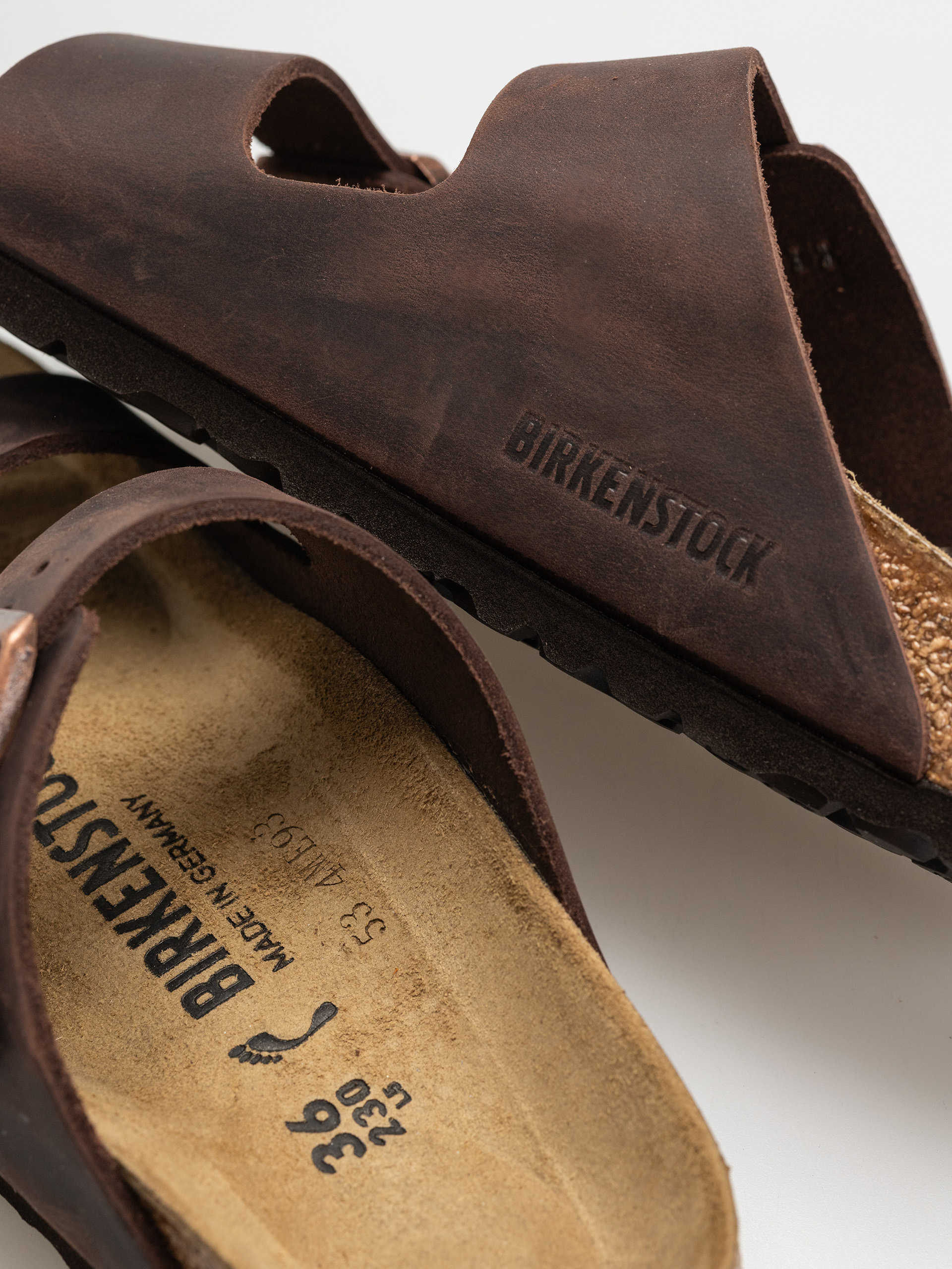 Birkenstock Arizona Oiled Leather Narrow Wmn Flip-flop papucsok (habana)