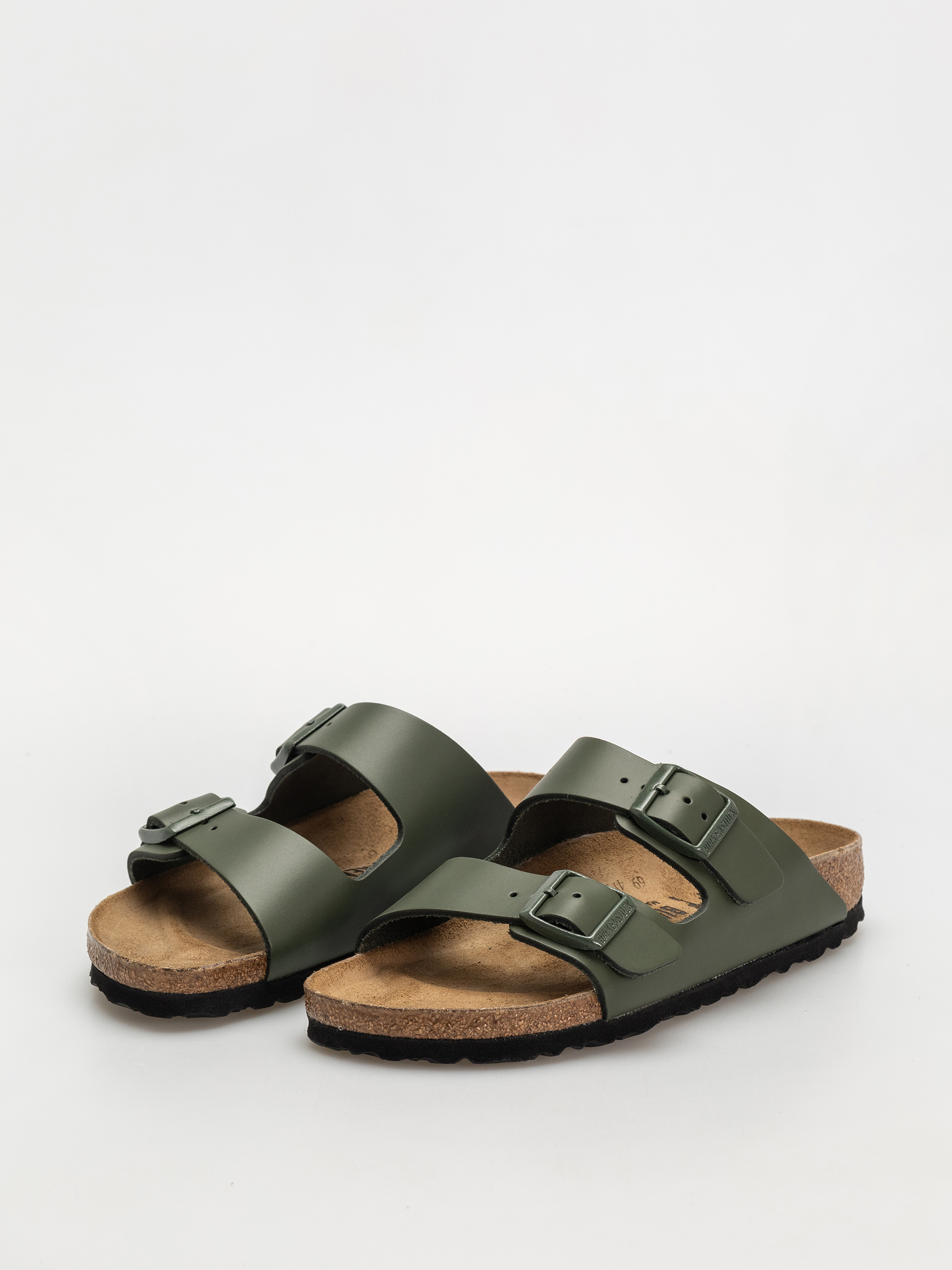 Flip-flop papucsok Birkenstock Arizona Natural Leather Narrow Wmn (thyme)