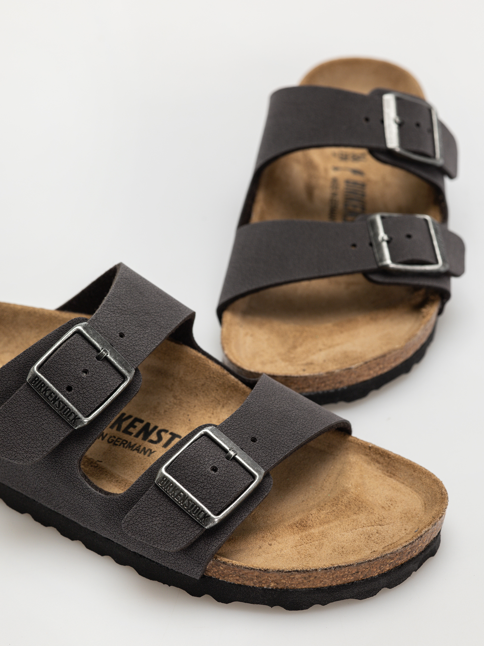 Flip-flop papucsok Birkenstock Arizona Birkibuc Narrow Wmn (velvet gray)
