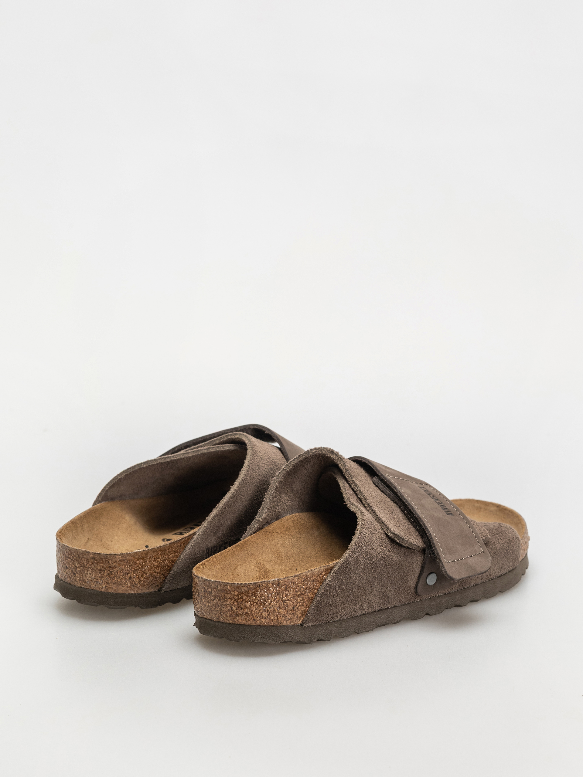 Flip-flop papucsok Birkenstock Kyoto Nubuck Suede Leather Narrow Wmn (concrete gray)