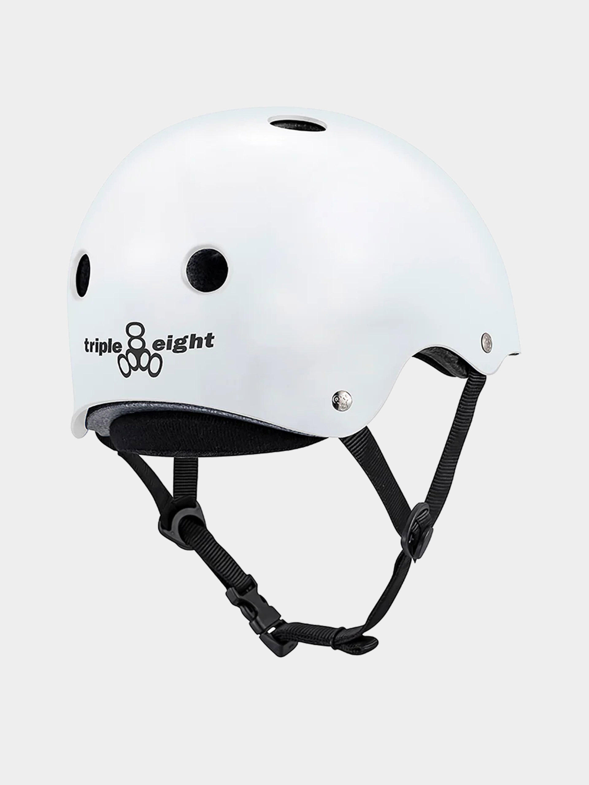 Sisak Triple Eight Deep Cover Helmet (white glossy)