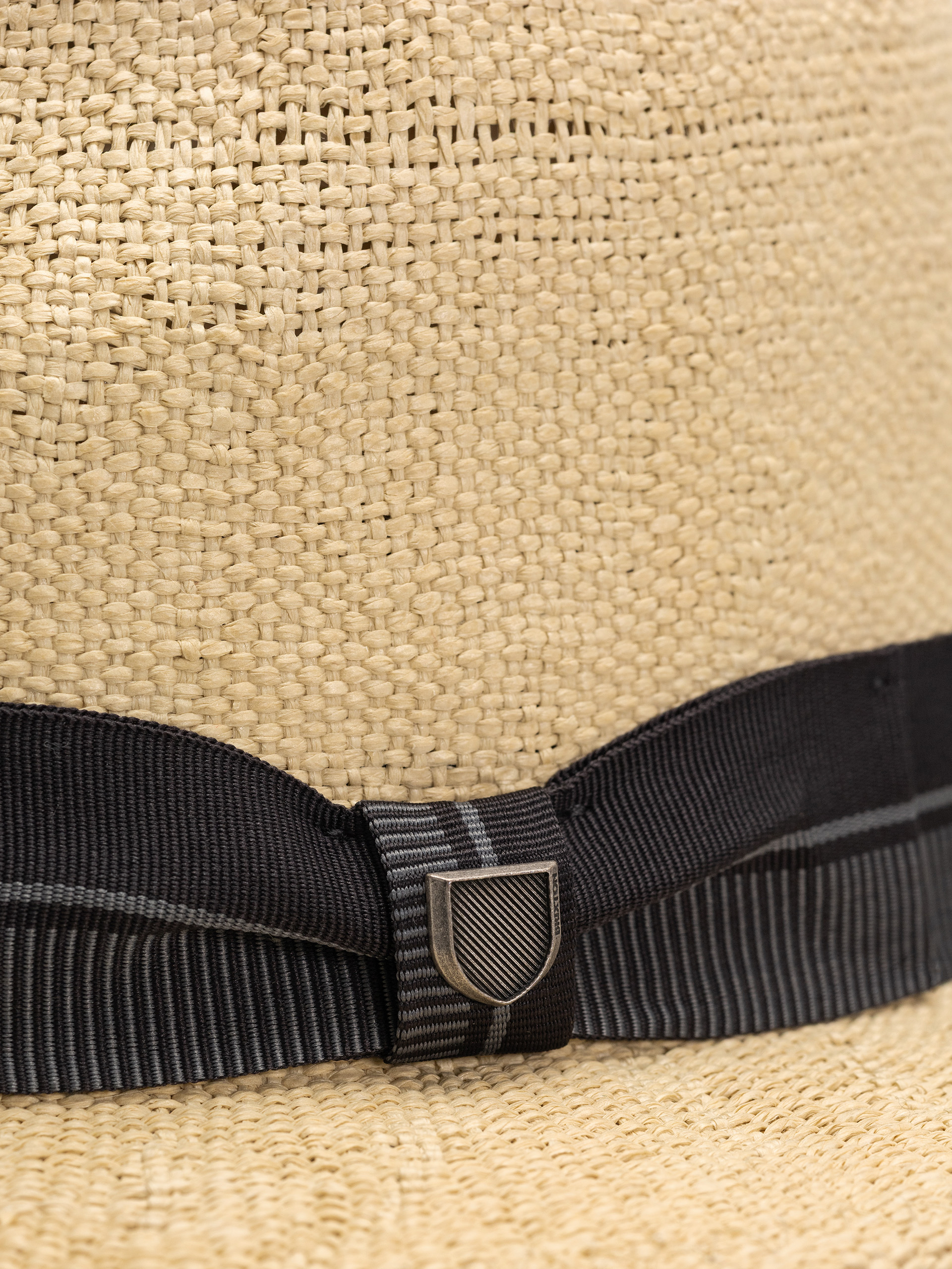 Kalap Brixton Roma Straw Fedora (natural/black)