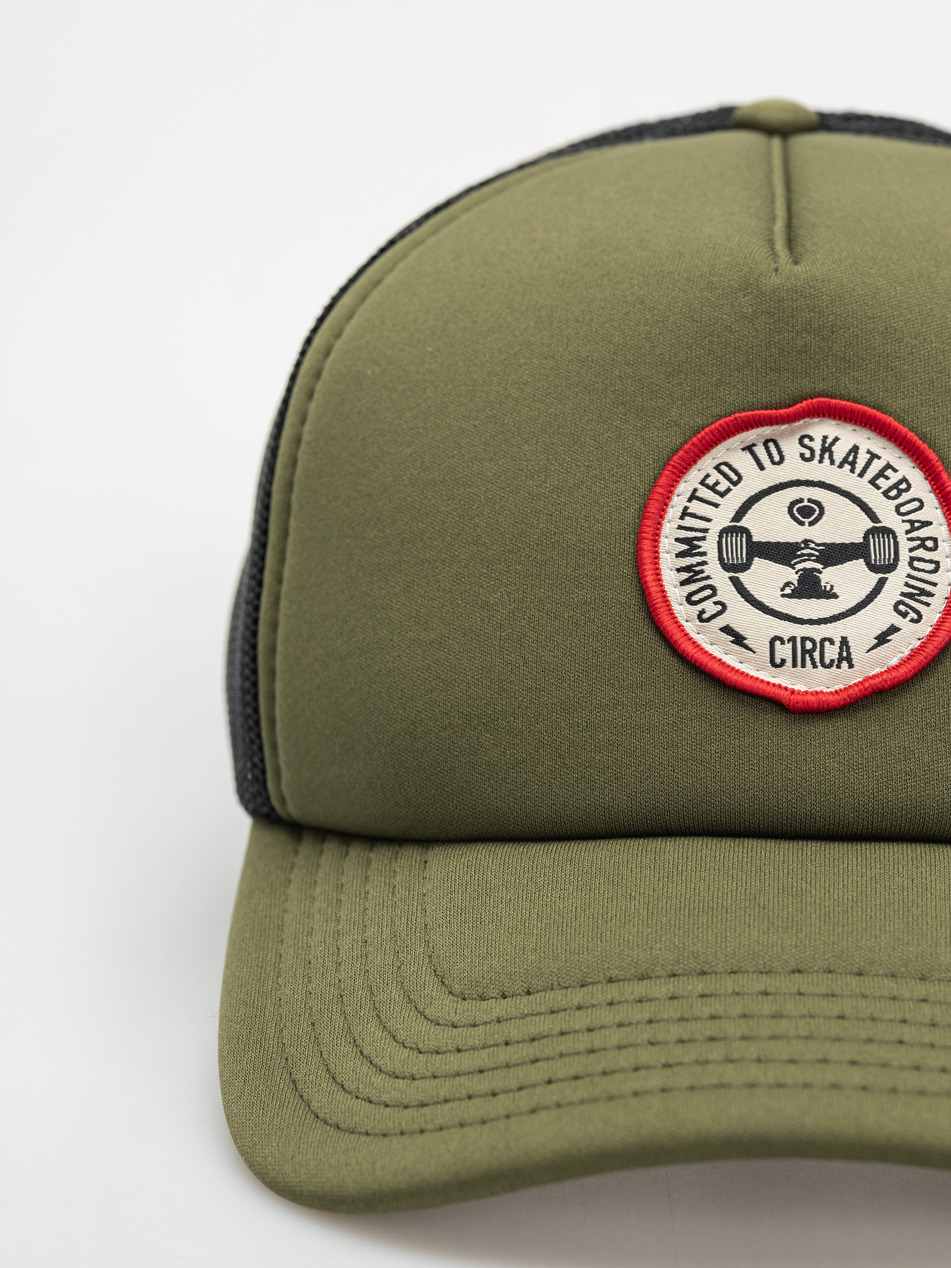 Circa C1rcle Trucker Baseball sapka (military/red)