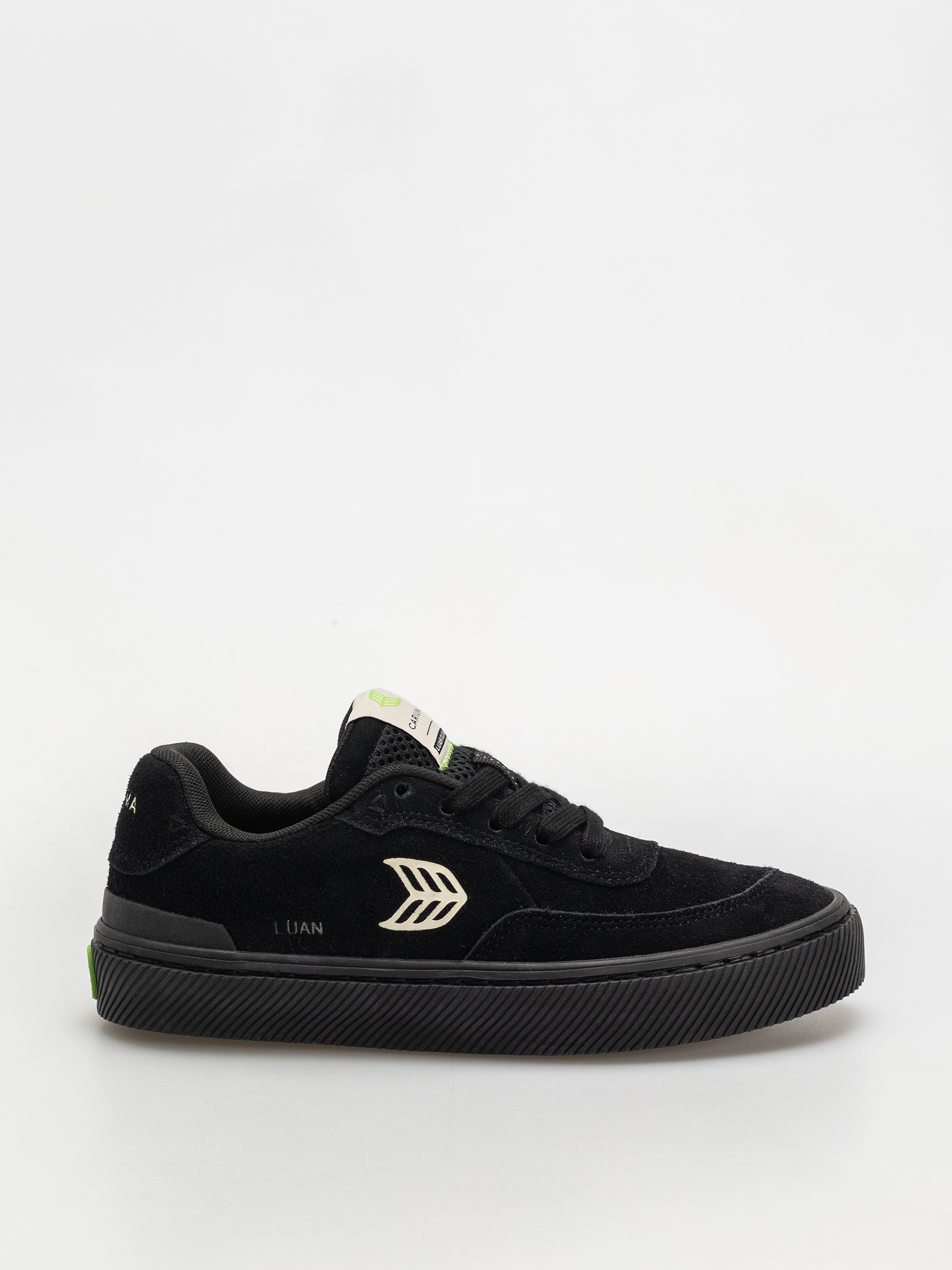 Cariuma Luan Pro Cipu0151k Wmn (all black suede ivory logo)