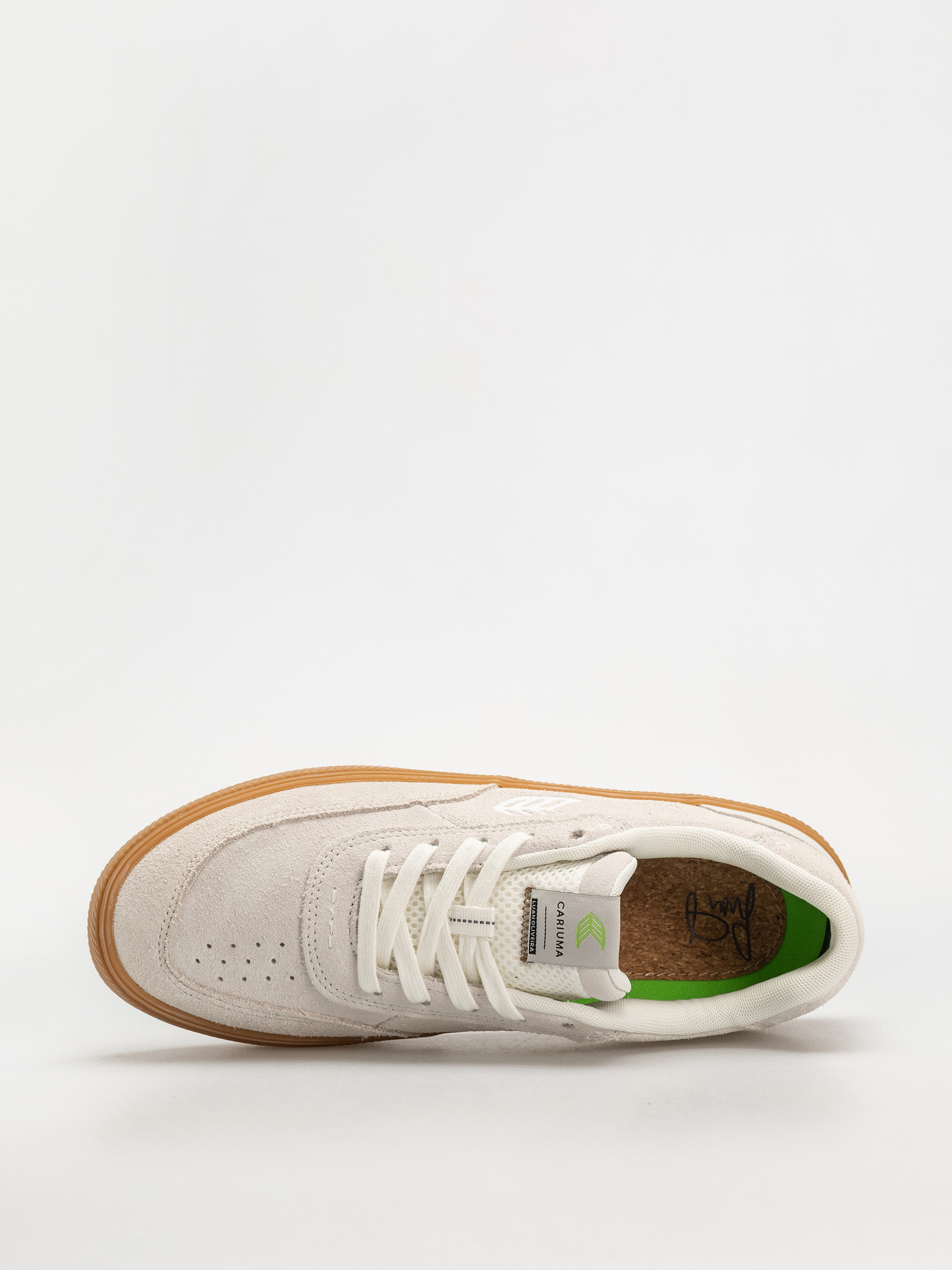 Cariuma Luan Pro Cipők (gum smoke white suede off white logo)