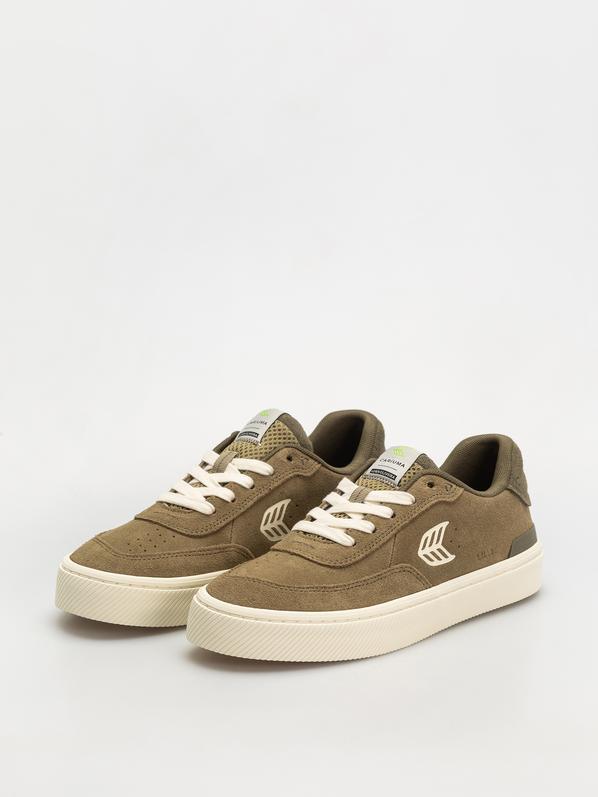 Cariuma Luan Pro Cipők Wmn (olive green suede ivory logo burnt olive)