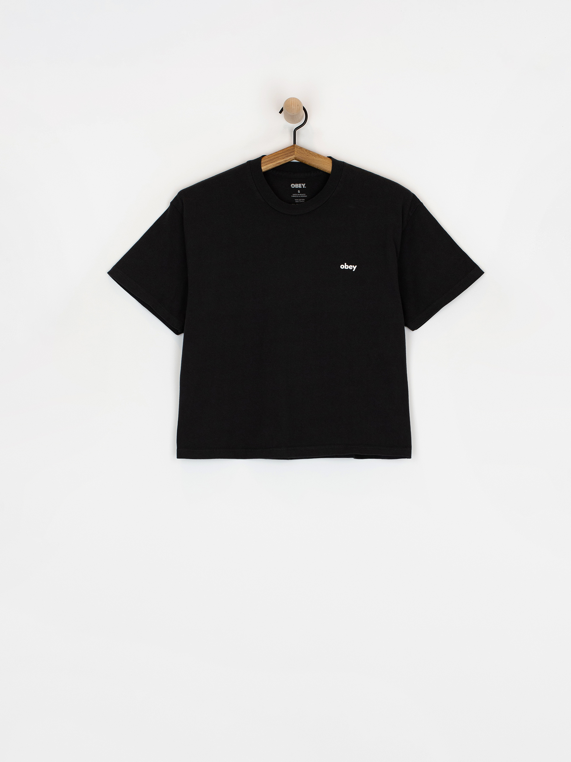 OBEY Water Color Flower Wmn Póló (black)