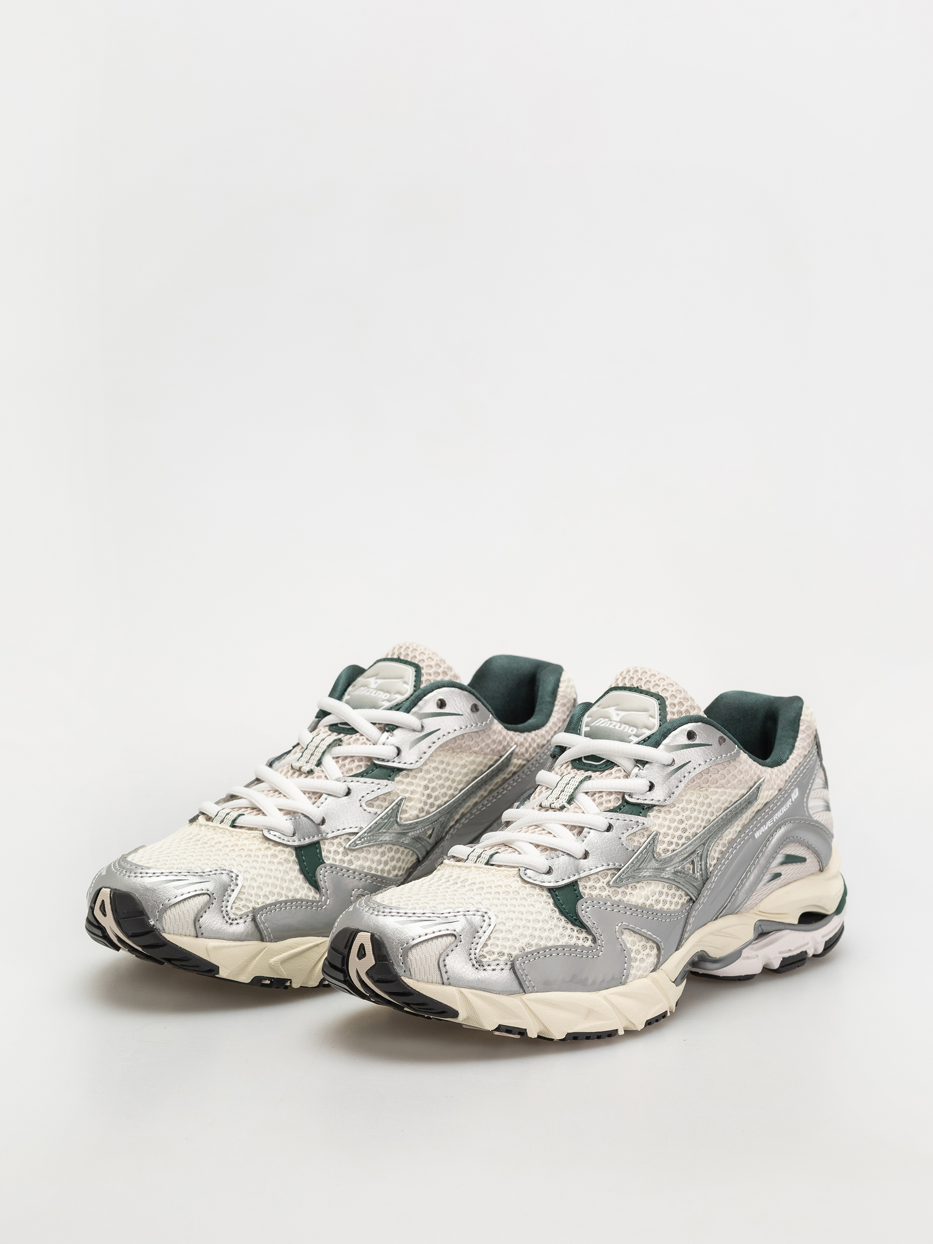 Mizuno Wave Rider 10 Cipők (snow white/slate/bistro green)