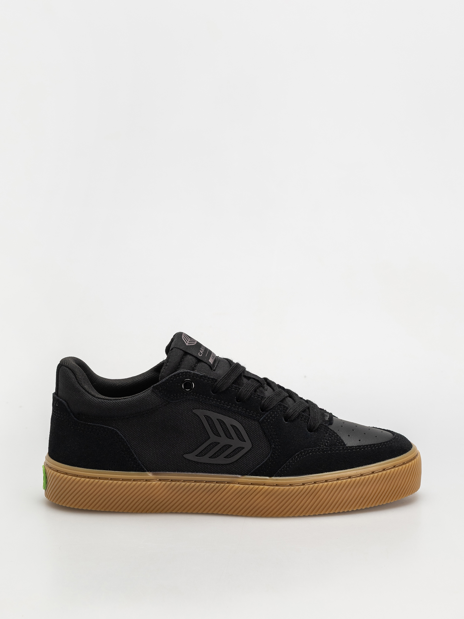 Cariuma Vallely Pro Cipu0151k (gum black suede and cordura ash grey logo)