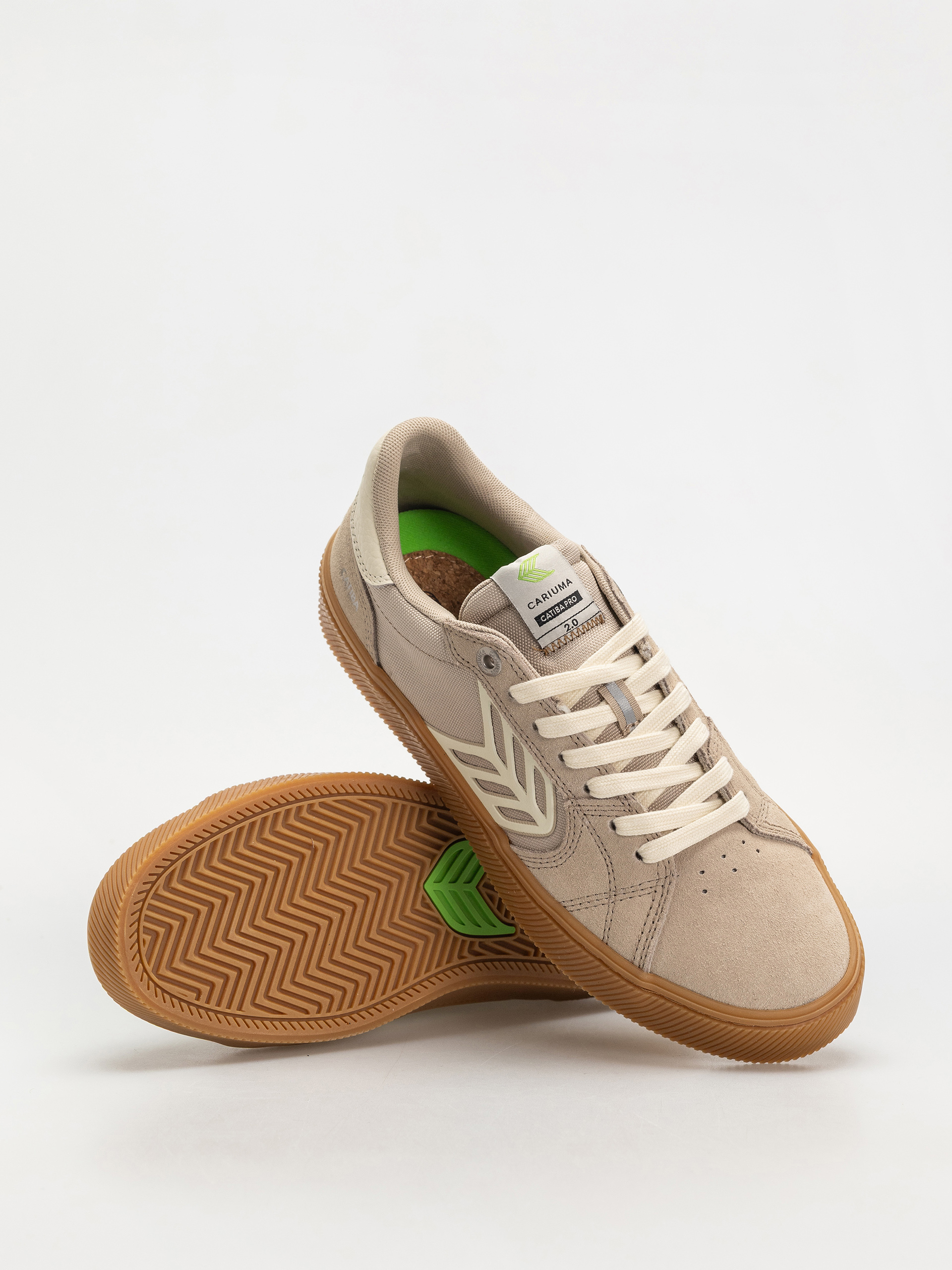 Cariuma Catiba Pro 2.0 Cipők (plaza taupe suede and cordura ivory logo)