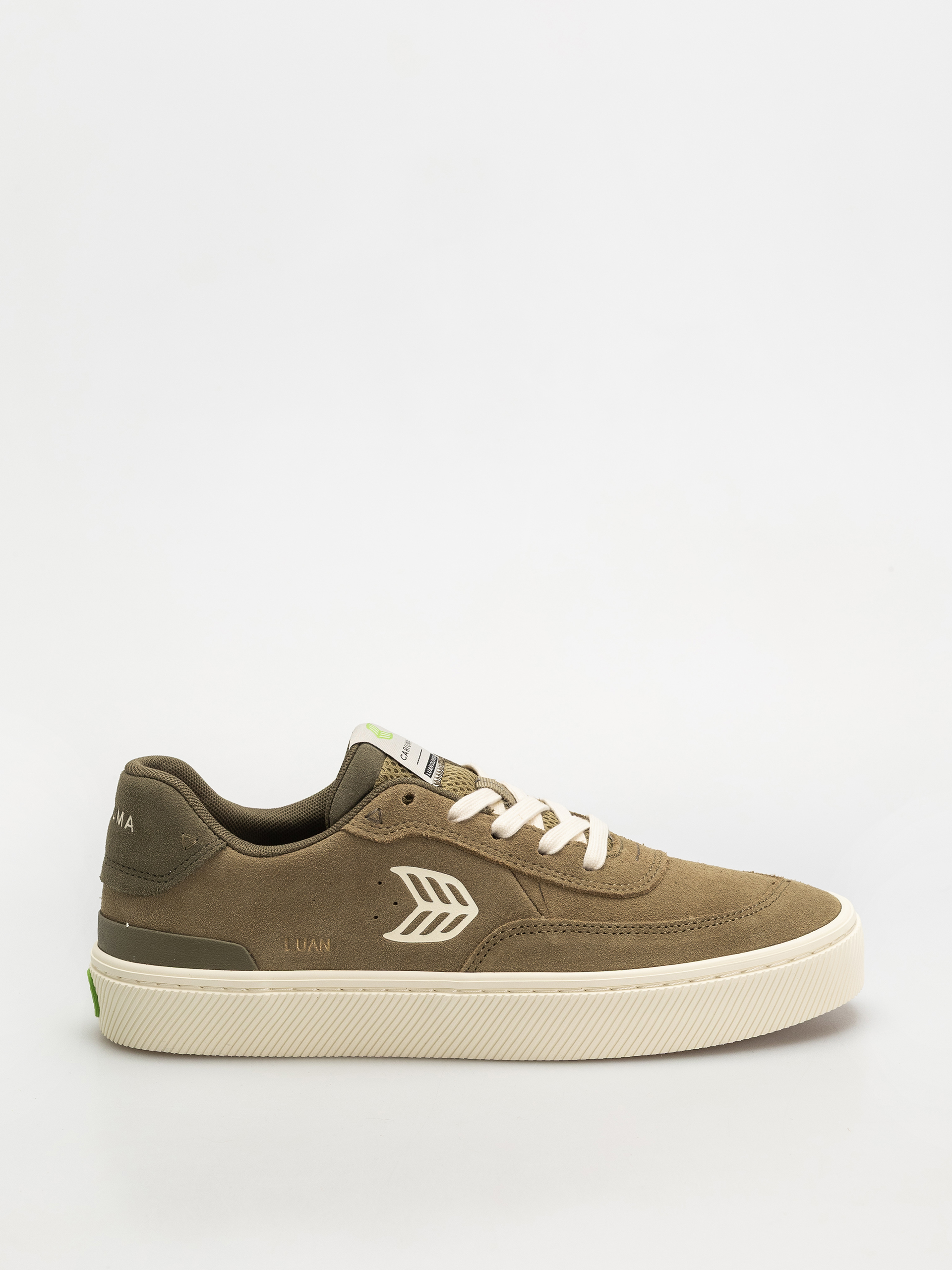 Cariuma Luan Pro Cipu0151k (olive green suede ivory logo burnt olive)