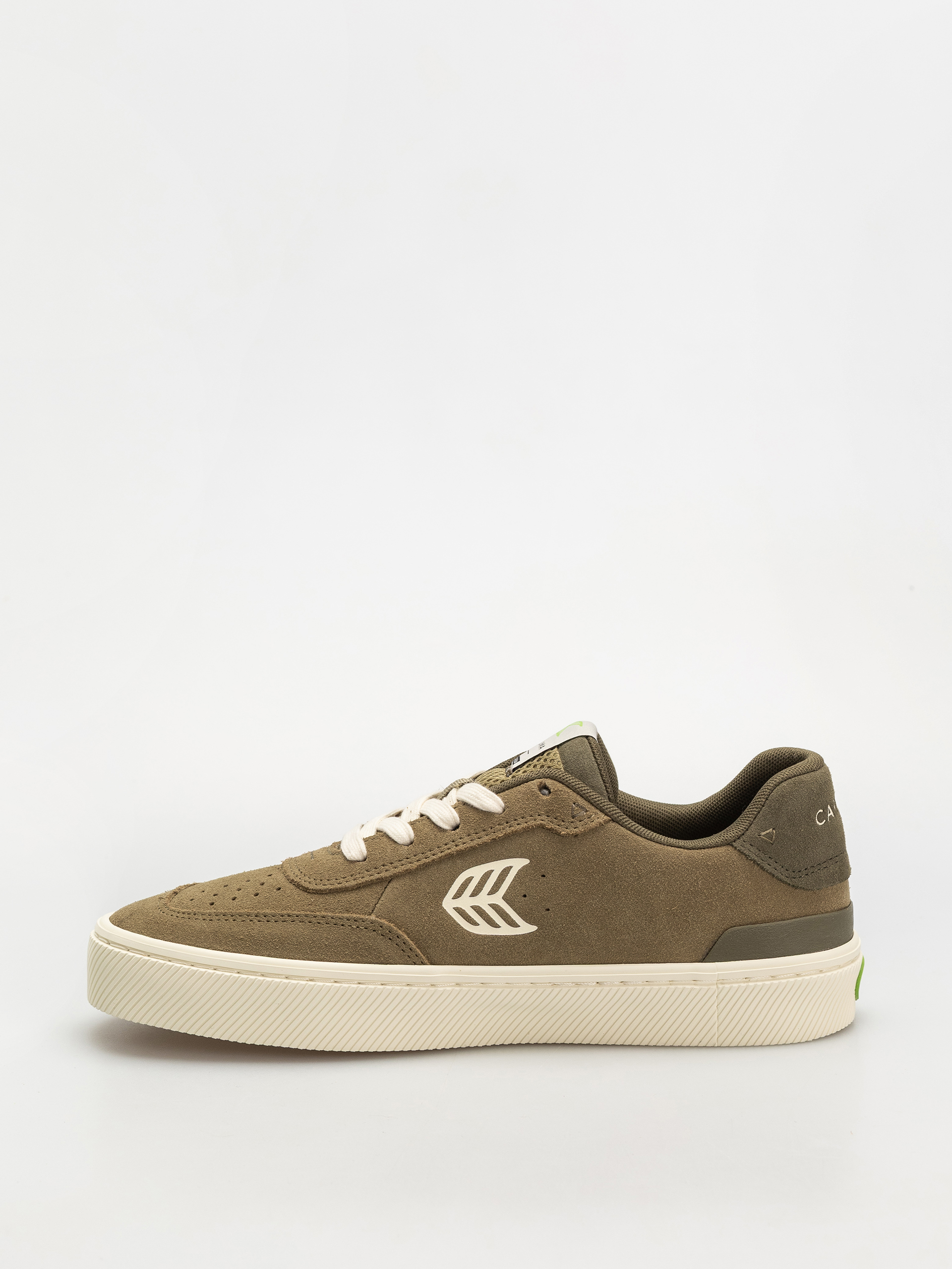 Cariuma Luan Pro Cipők (olive green suede ivory logo burnt olive)