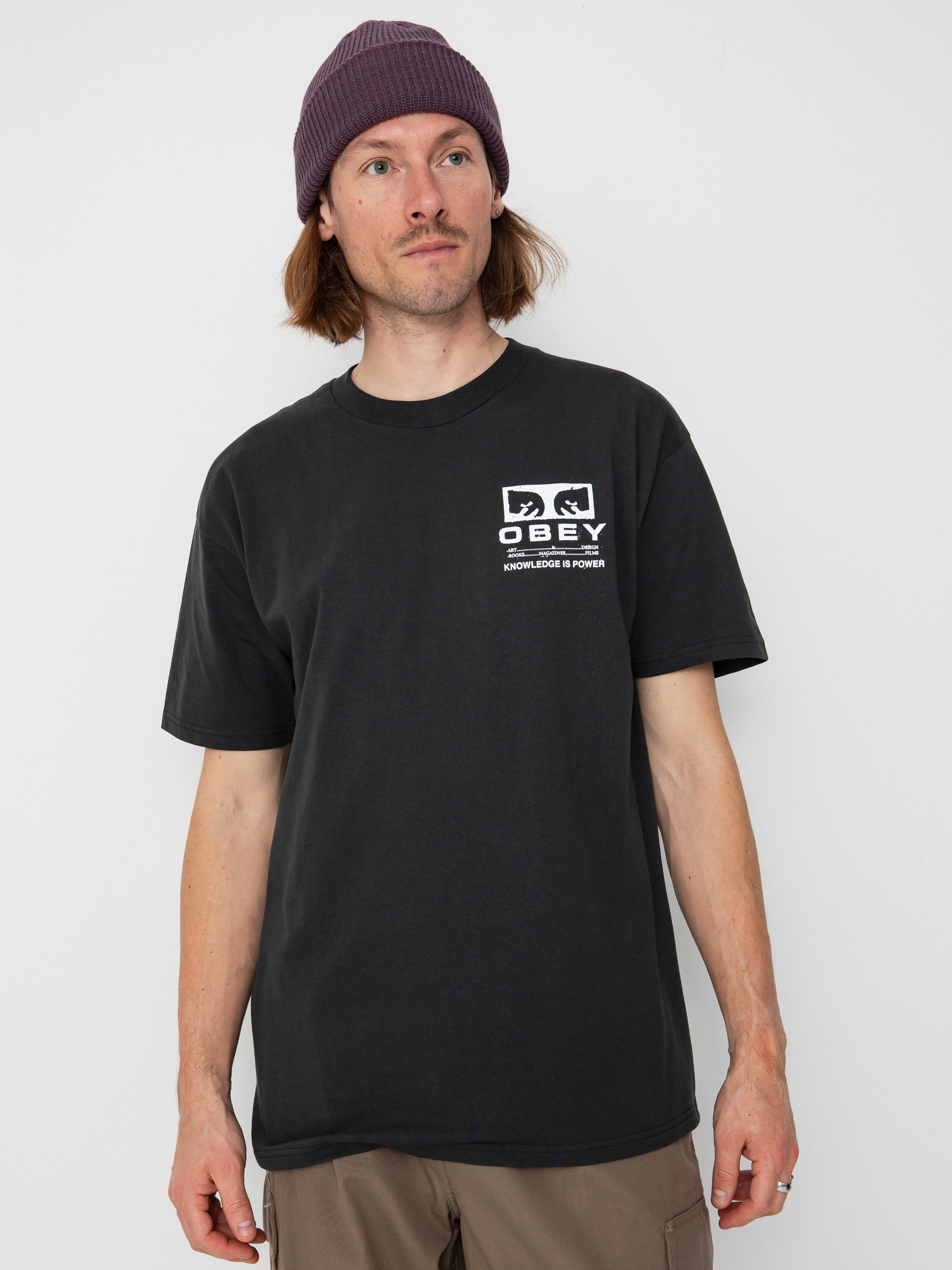 OBEY Permission Póló (vintage black)