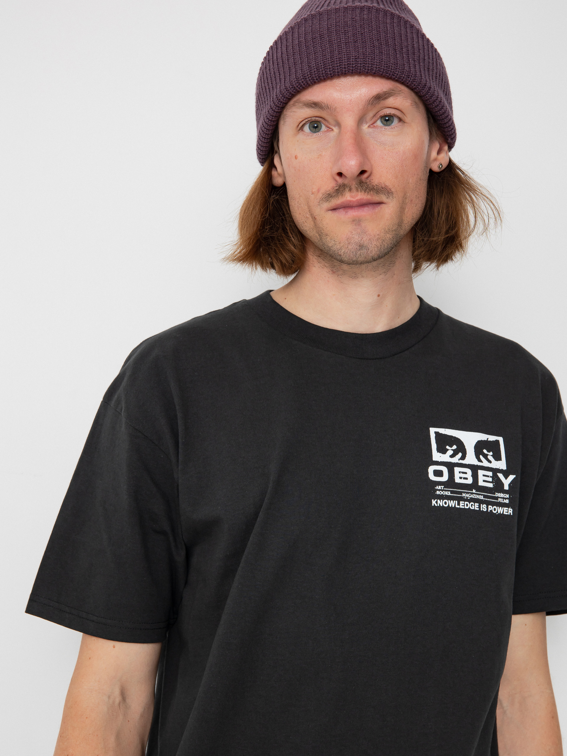 OBEY Permission Póló (vintage black)