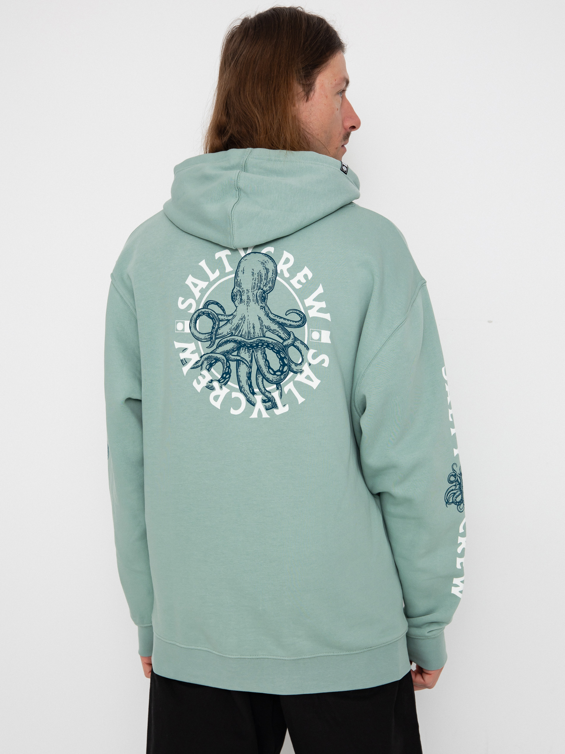 Salty Crew Tentacles HD Kapucnis pulóver (mackerel)