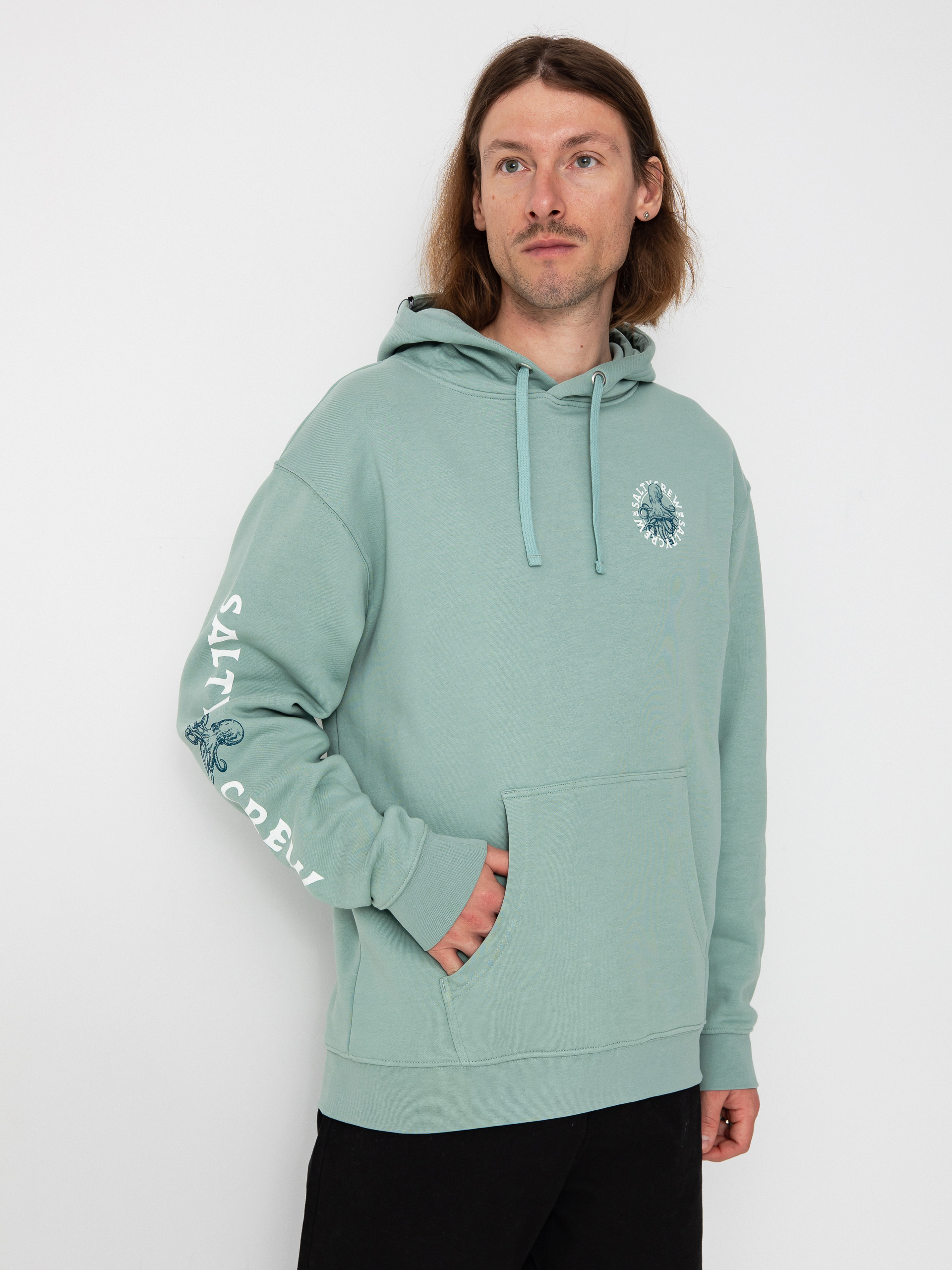 Salty Crew Tentacles HD Kapucnis pulóver (mackerel)