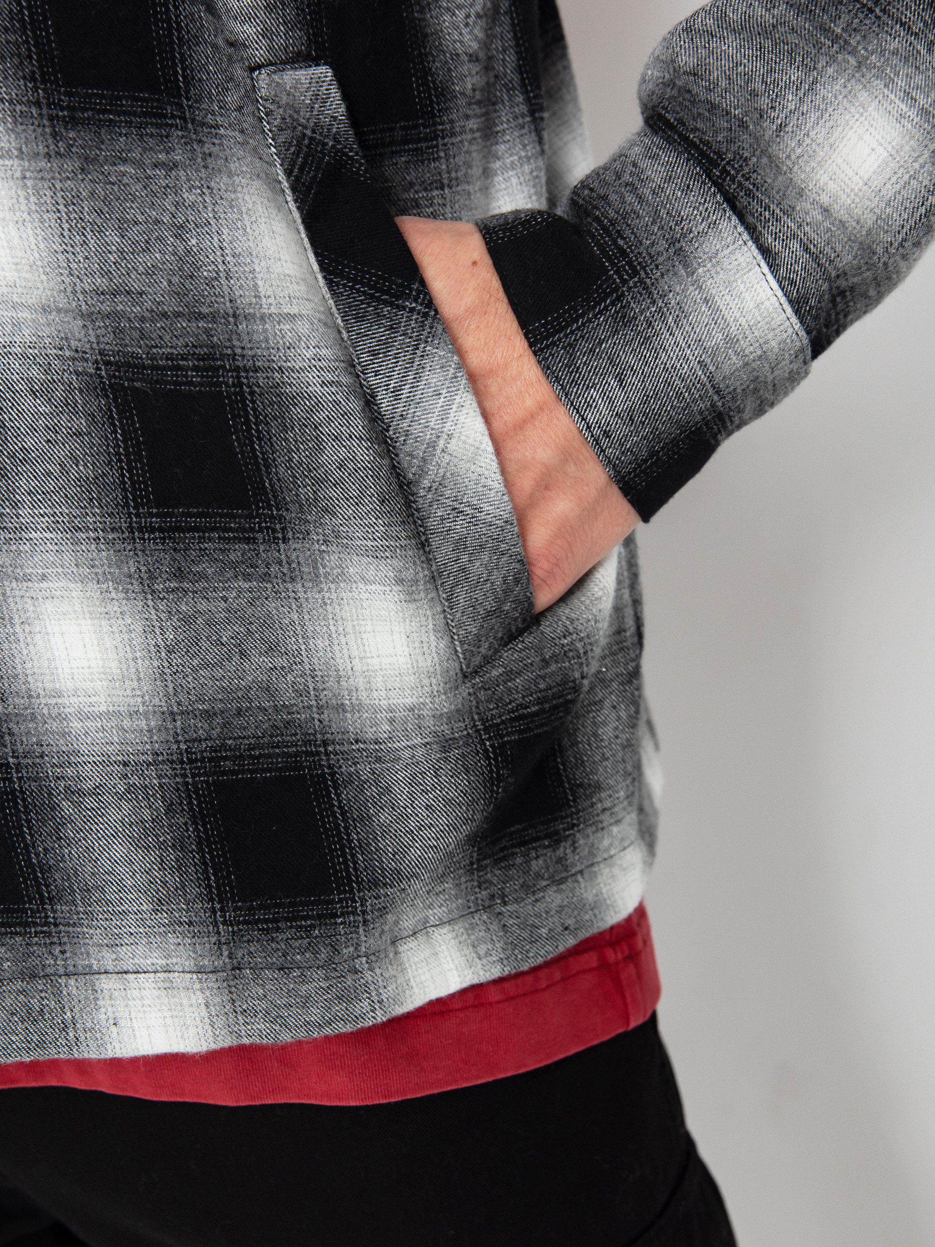 Spitfire Demonseed Hooded Flannel Ing (black/white/multi color embroideries)