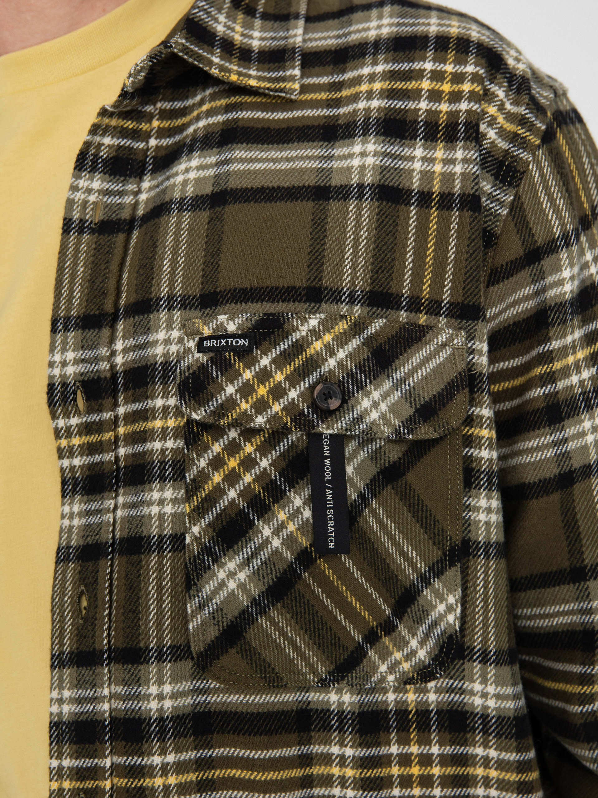 Brixton Bowery Flannel Ing (ivy green/olive surplus/black)