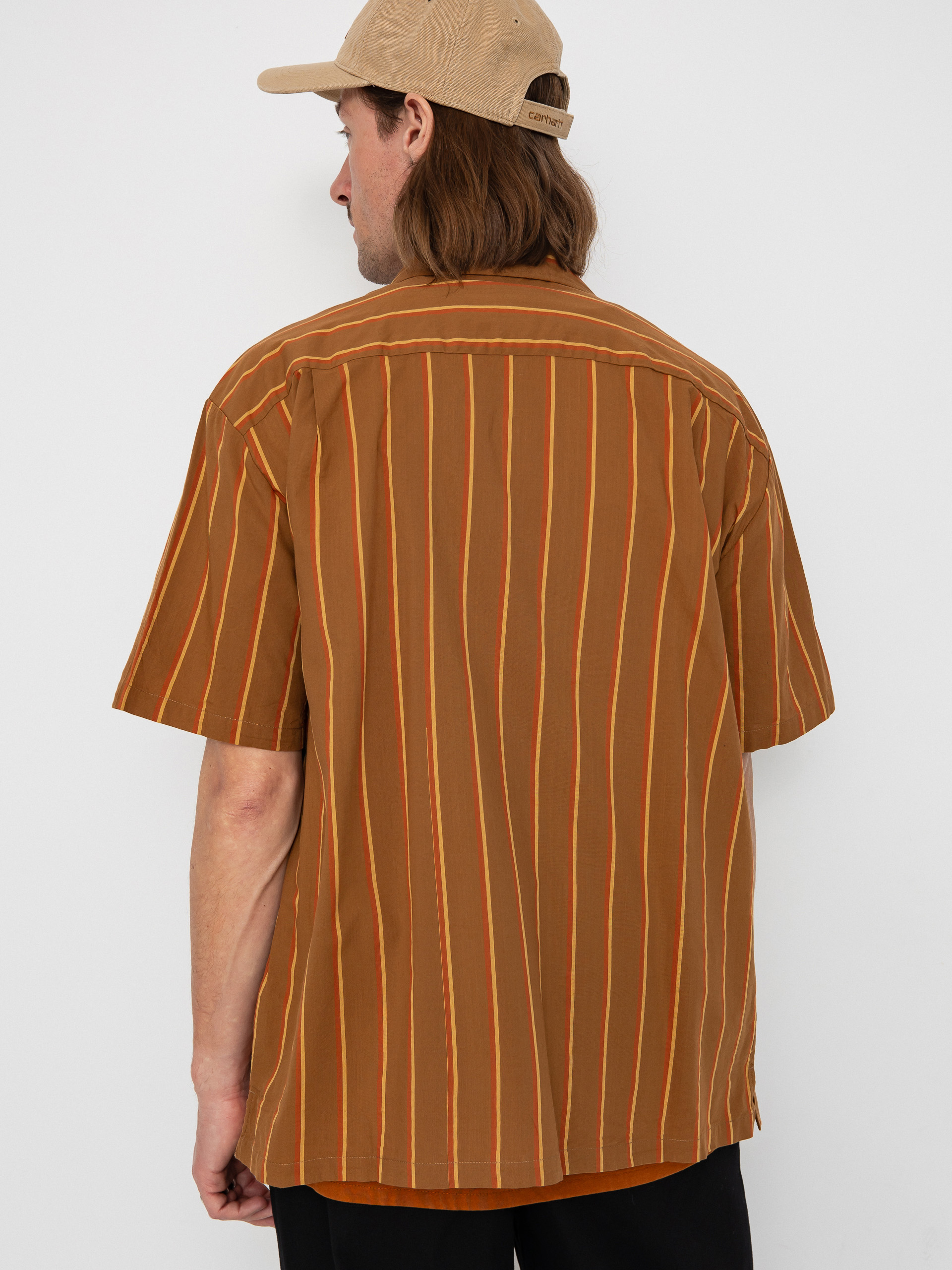 Brixton Cru Stripe Ing (washed copper/burnt red/sunset)