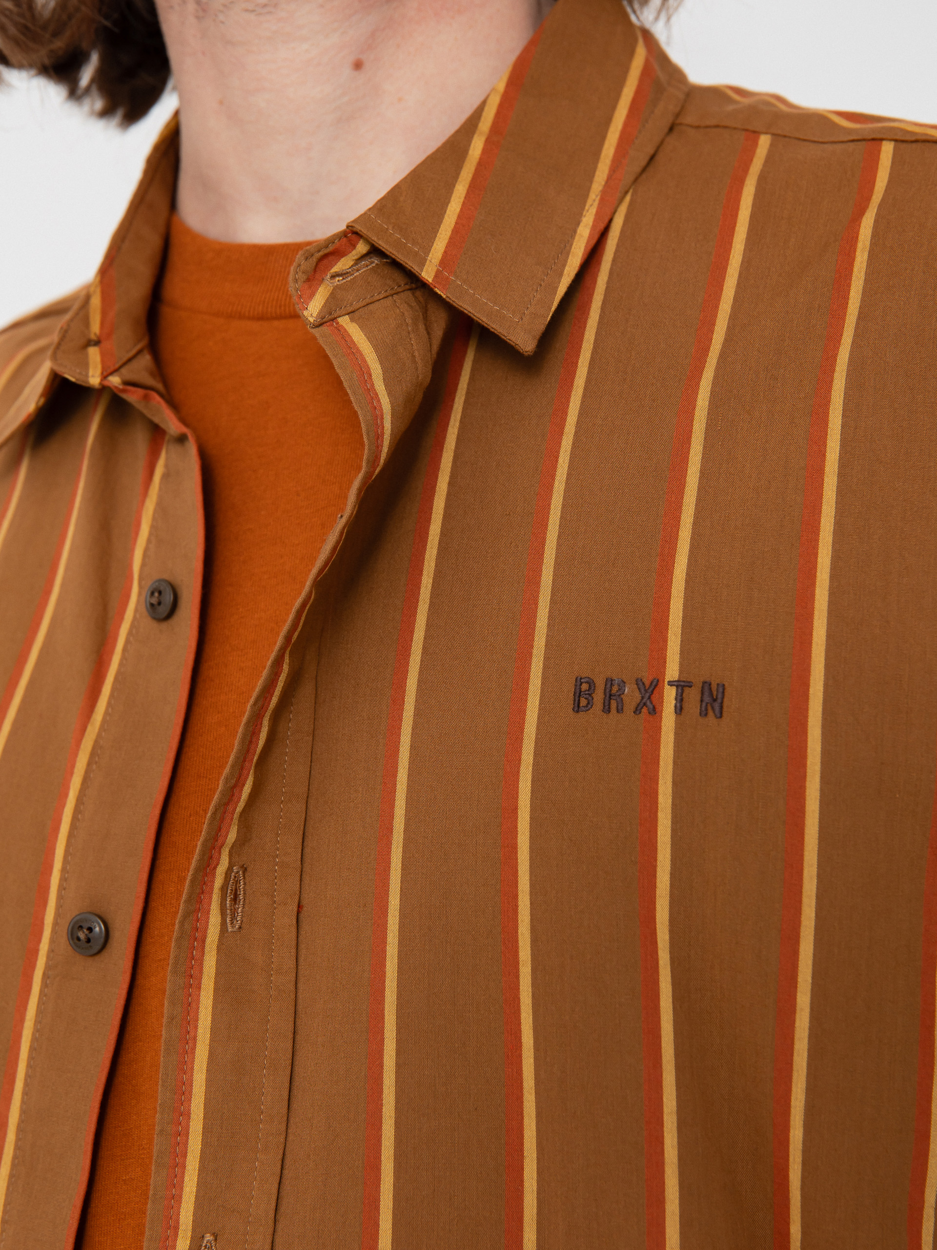 Brixton Cru Stripe Ing (washed copper/burnt red/sunset)