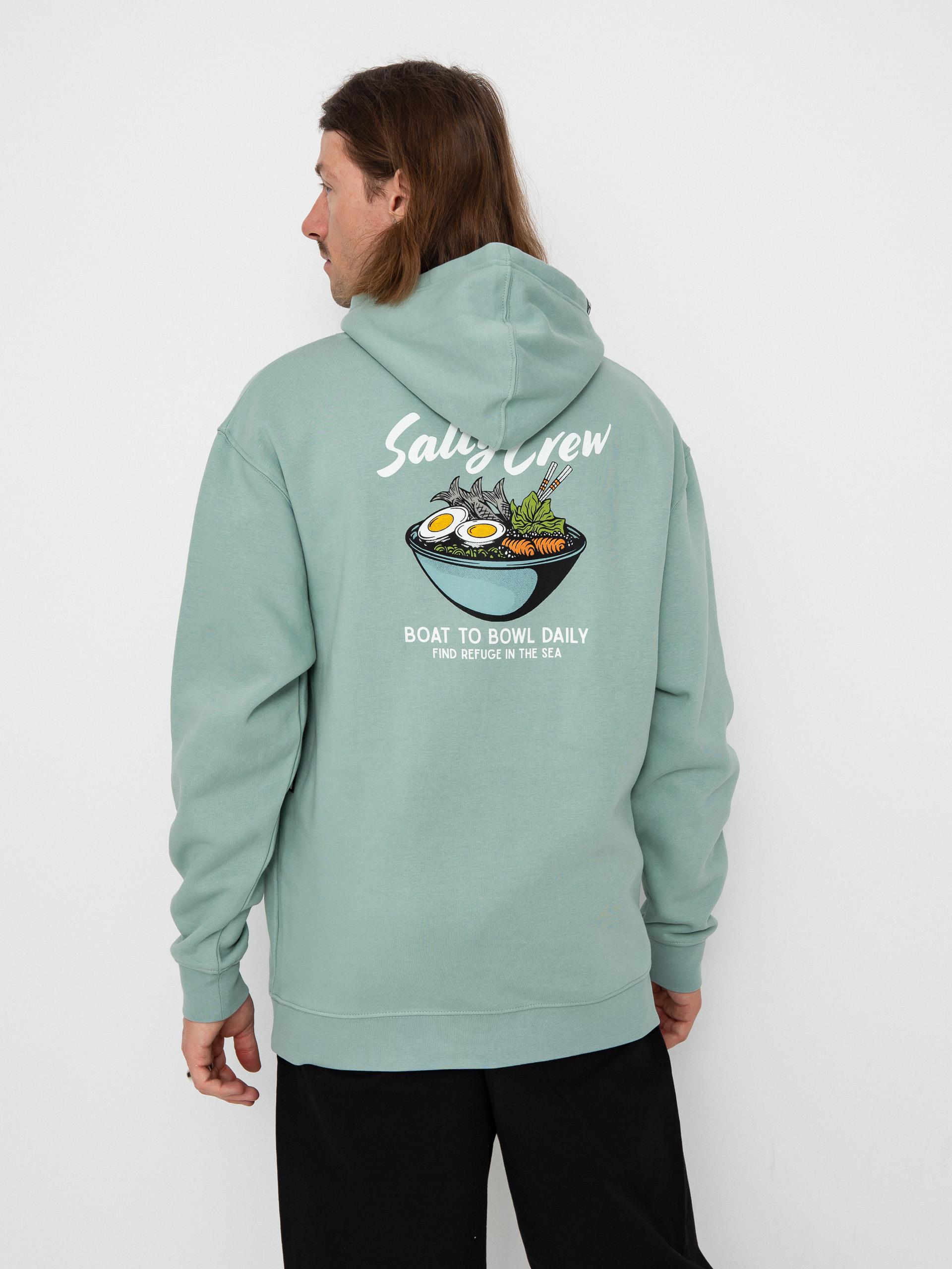 Salty Crew Fish Bowl HD Kapucnis pulóver (mackerel)
