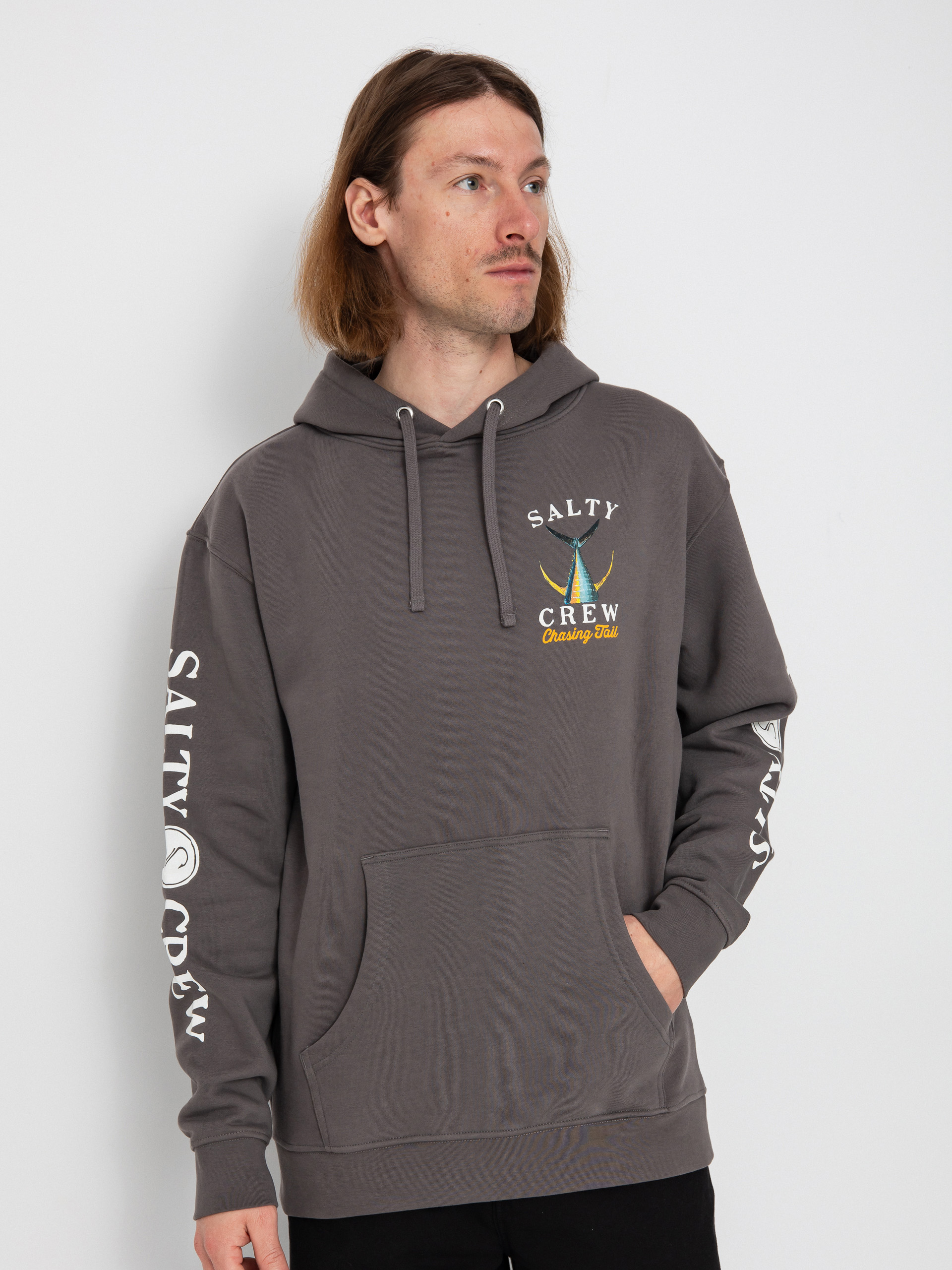 Salty Crew Tailed HD Kapucnis pulóver (charcoal)