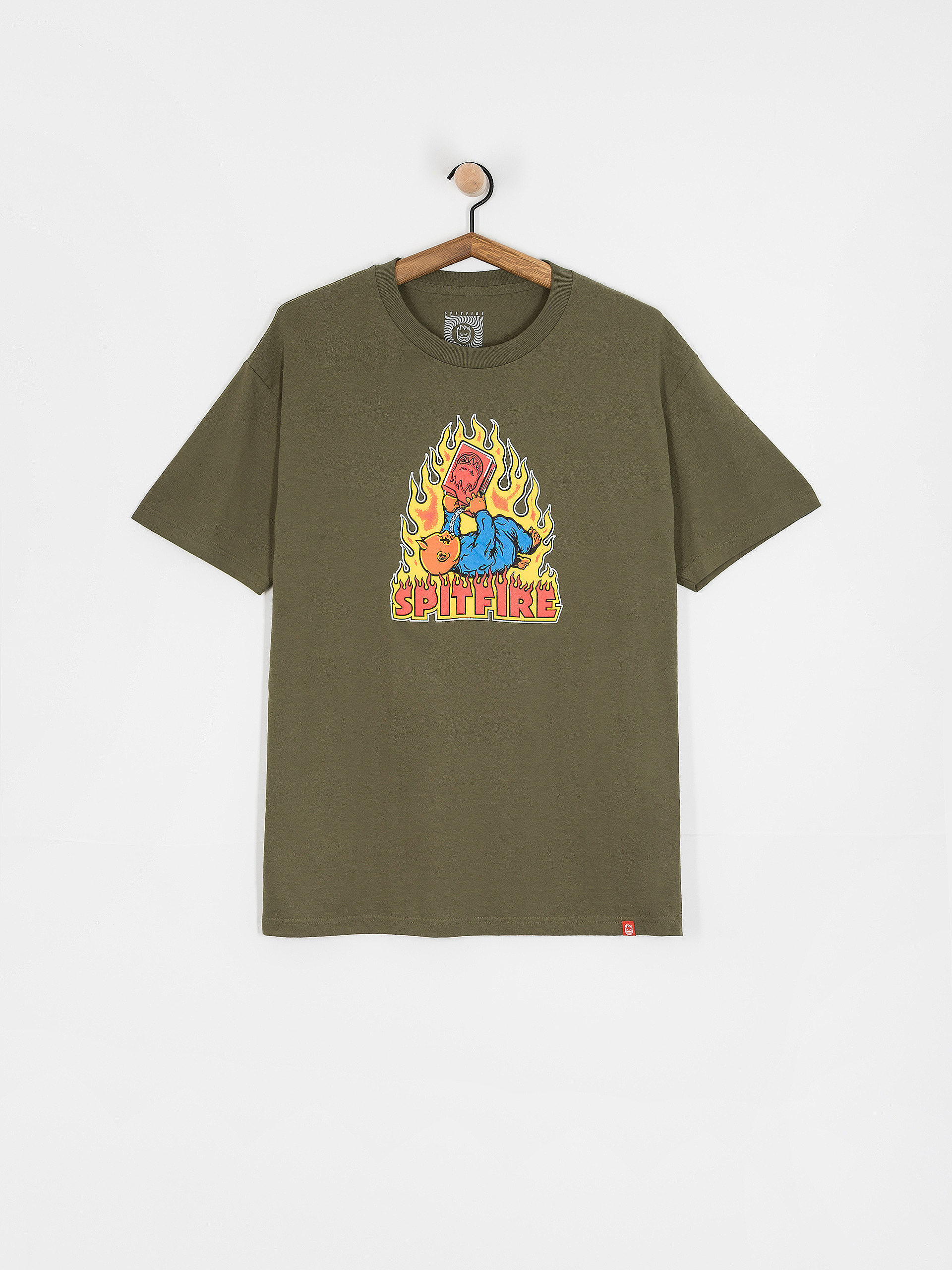 Spitfire Demonseed Póló (military green/multi color print)