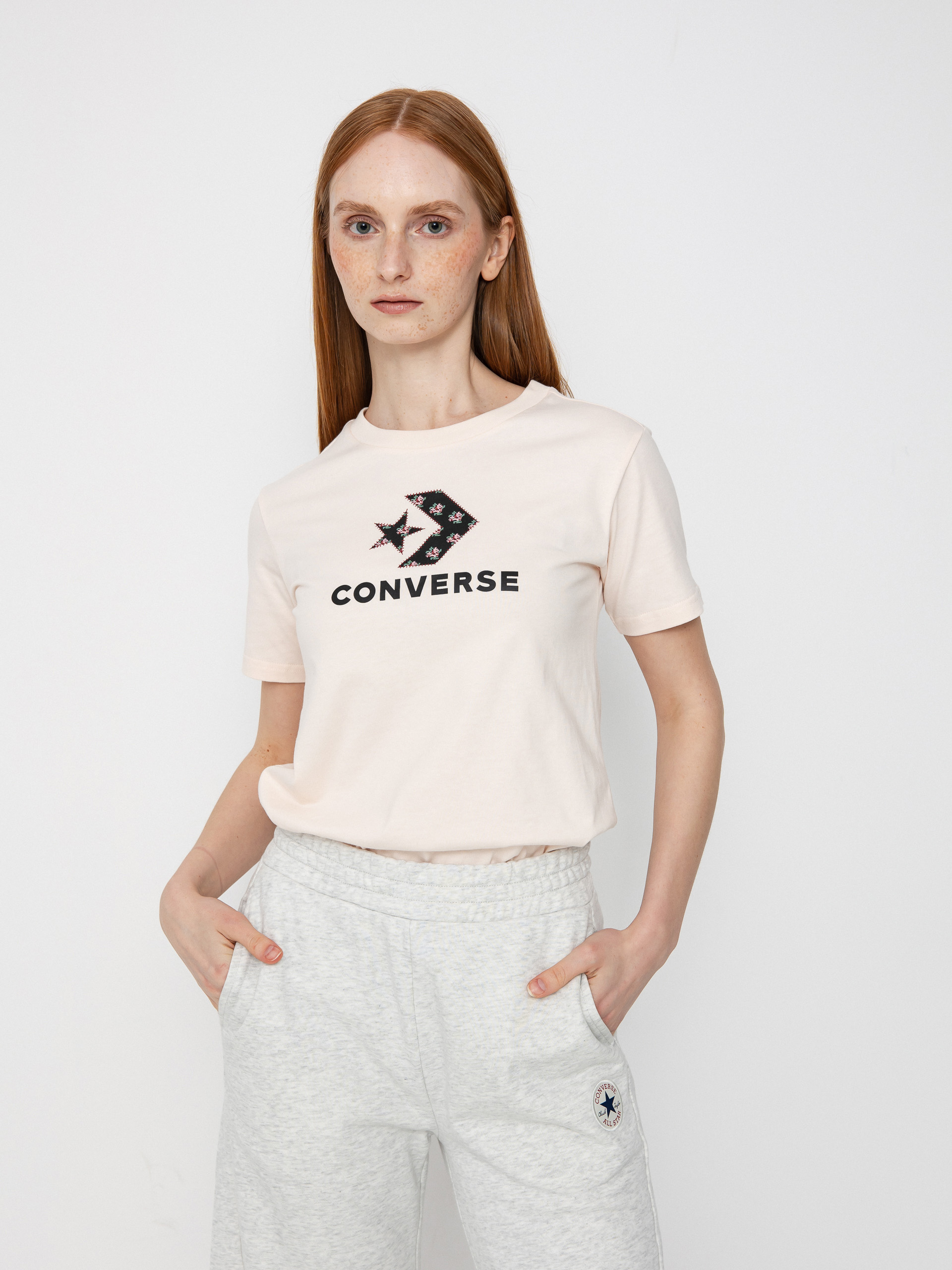 Converse Star Chevron Infill Wmn Póló (pale petal)