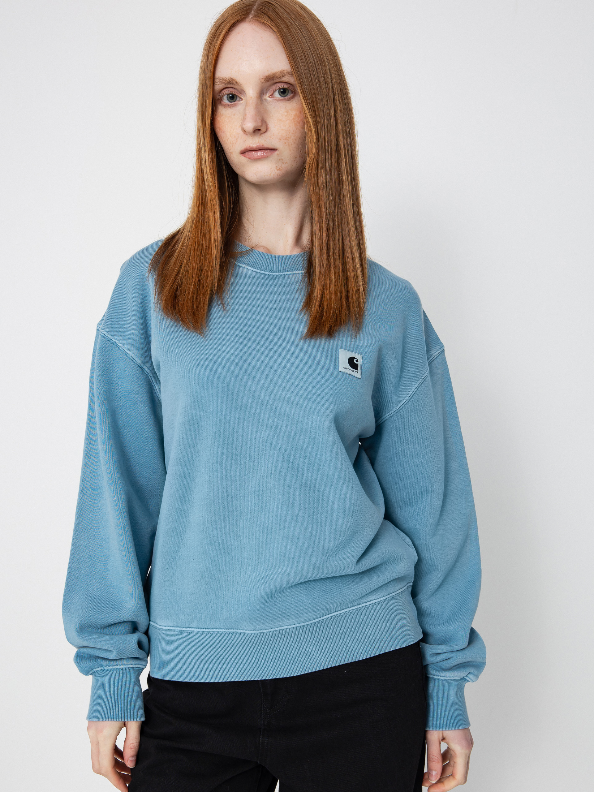 Carhartt WIP Nelson Wmn Pulóver (clay blue)