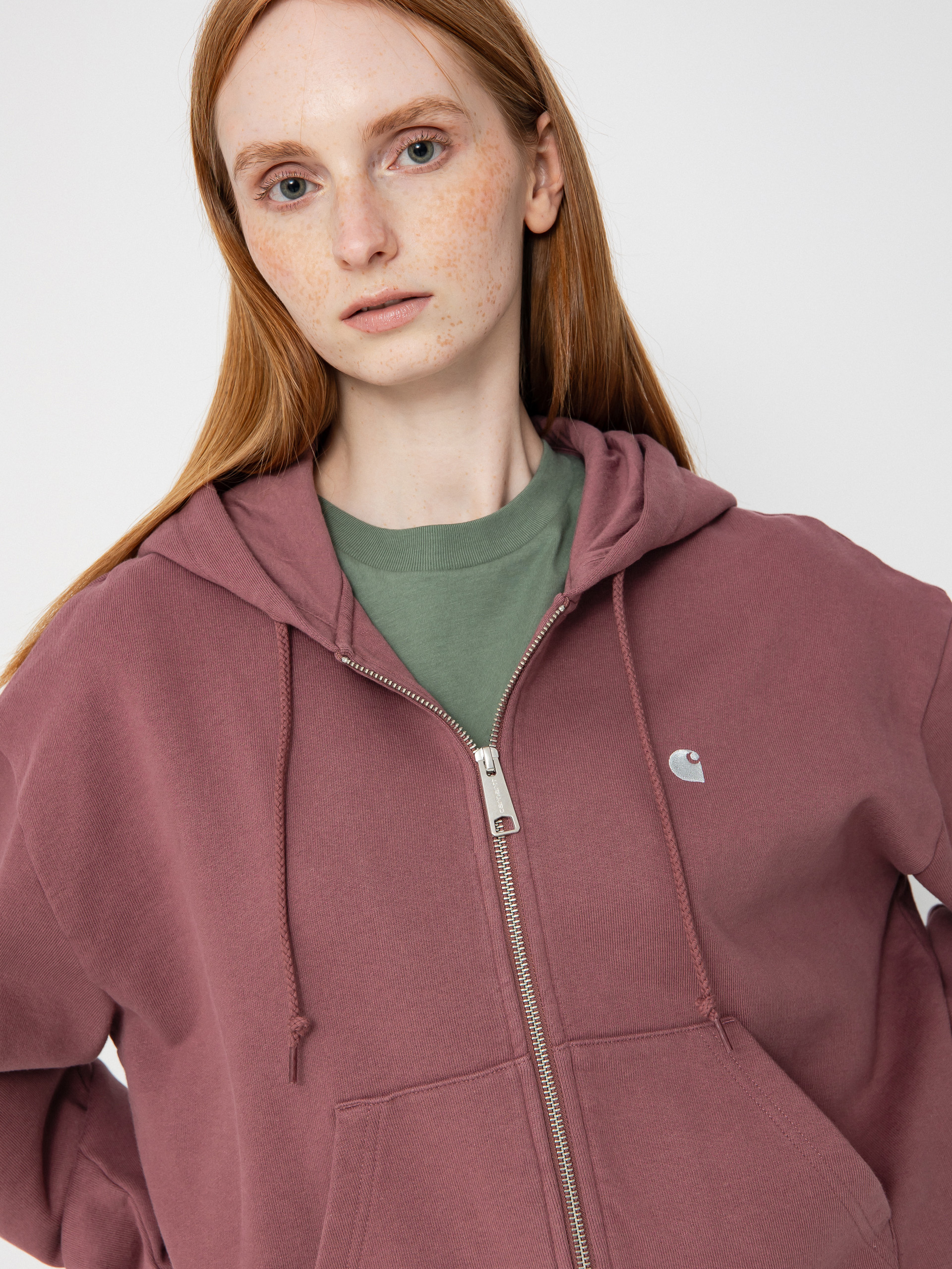 Carhartt WIP Casey ZHD Wmn Kapucnis pulóver (dusky pink/silver)