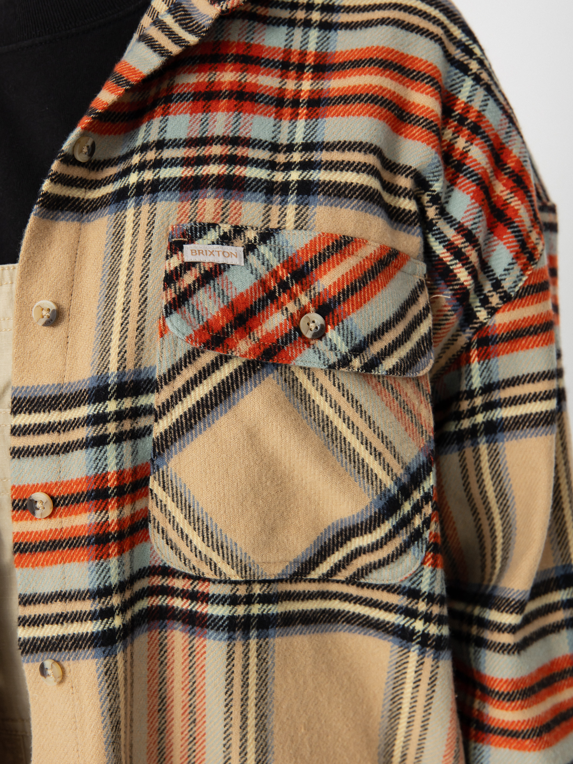 Brixton Bowery Classic Flannel Wmn Ing (sand/burnt brick/black plaid)