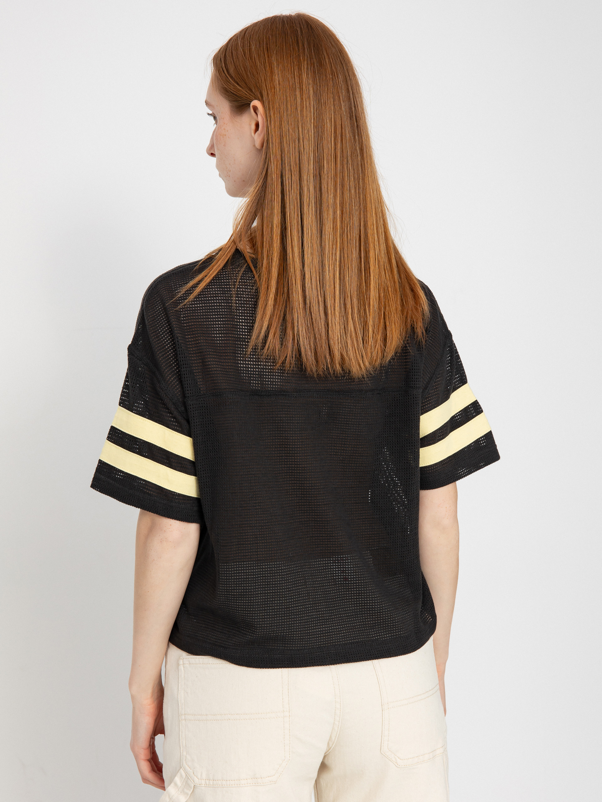 Brixton Varsity Football Mesh Wmn Póló (washed black)