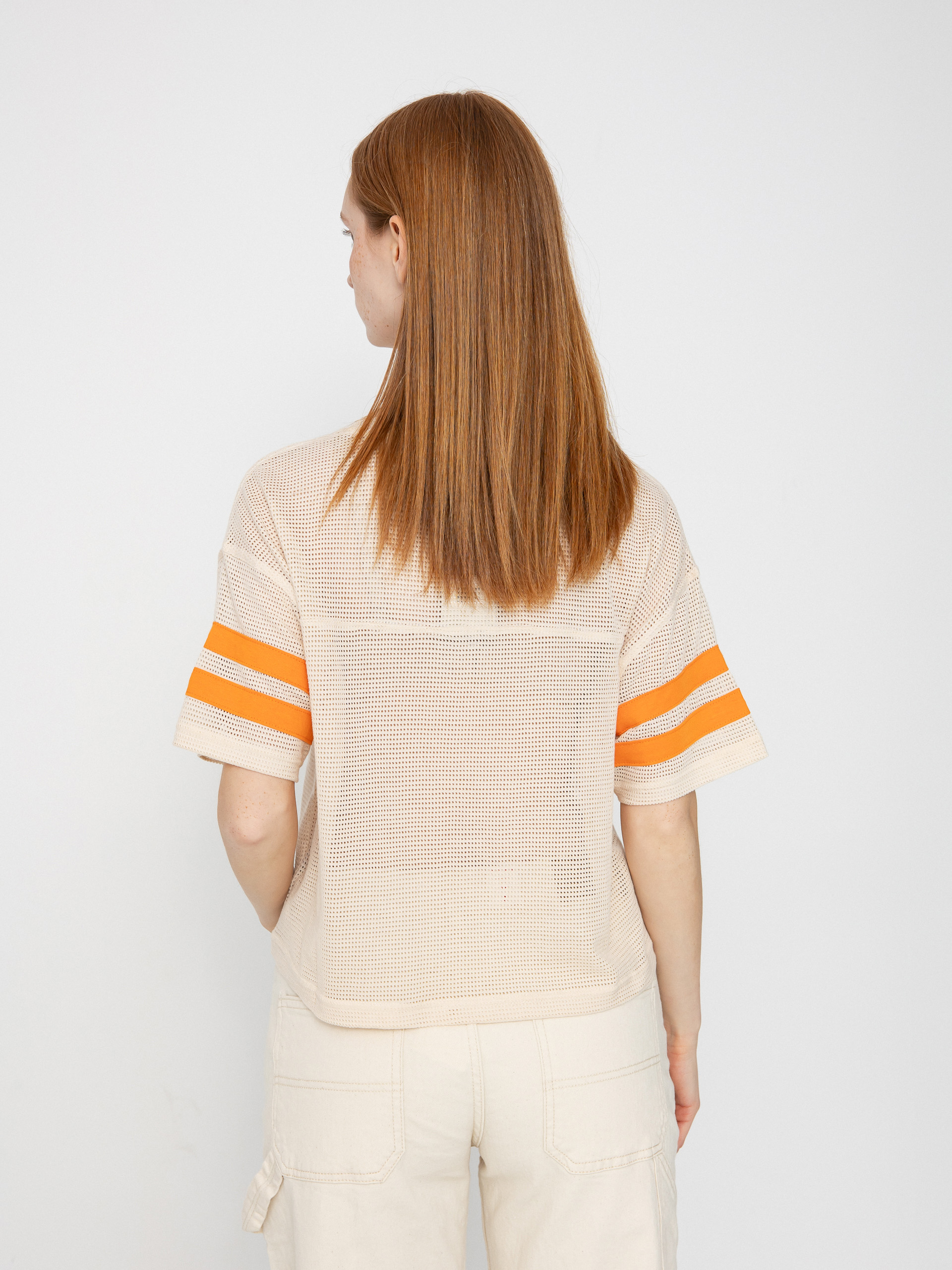 Brixton Varsity Football Mesh Wmn Póló (whitecap)