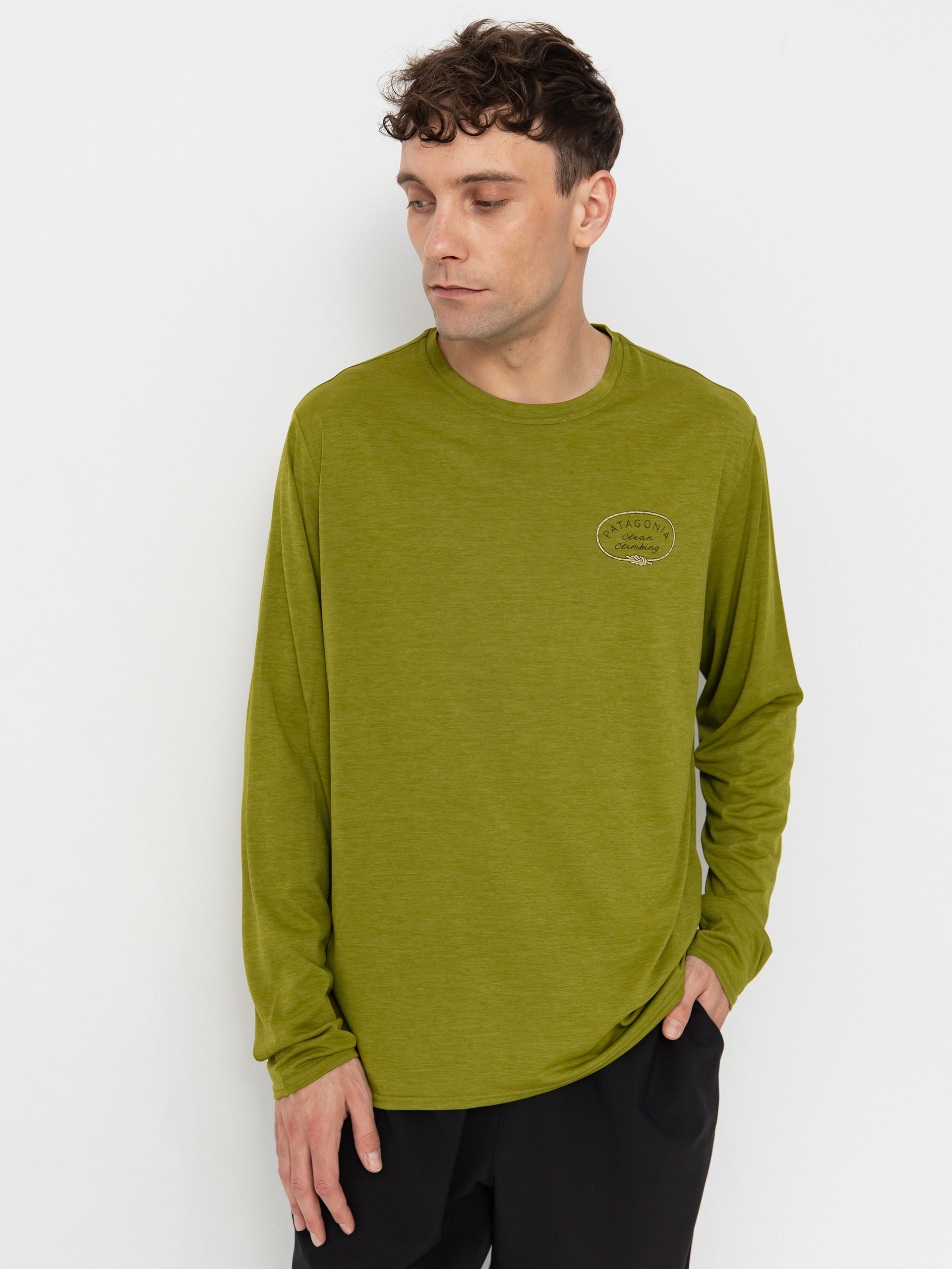 Patagonia Cap Cool Daily Graphic Hosszú ujjú felső (clean climb roots/graze green x-dye)