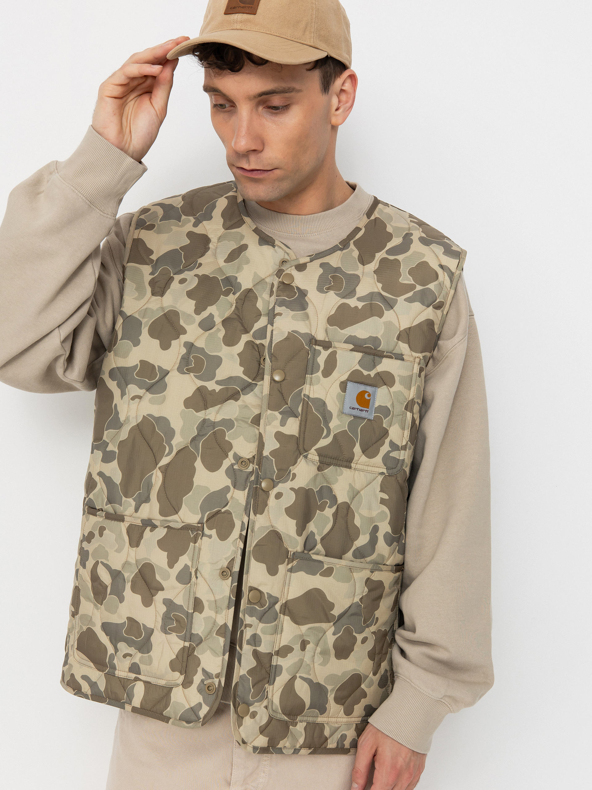 Carhartt WIP Skyton Mellény (camo duck/desert)