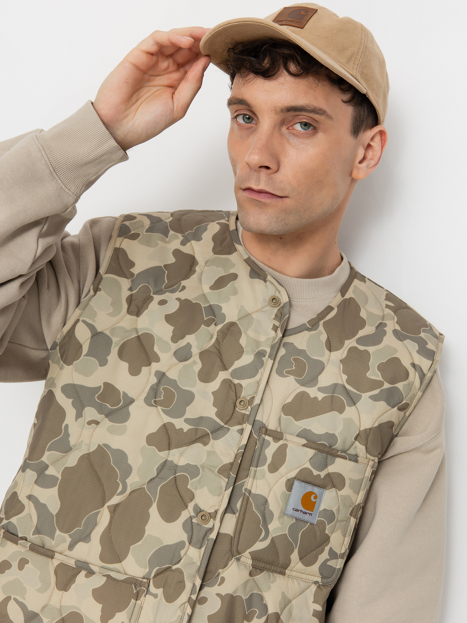 Carhartt WIP Skyton Mellény (camo duck/desert)
