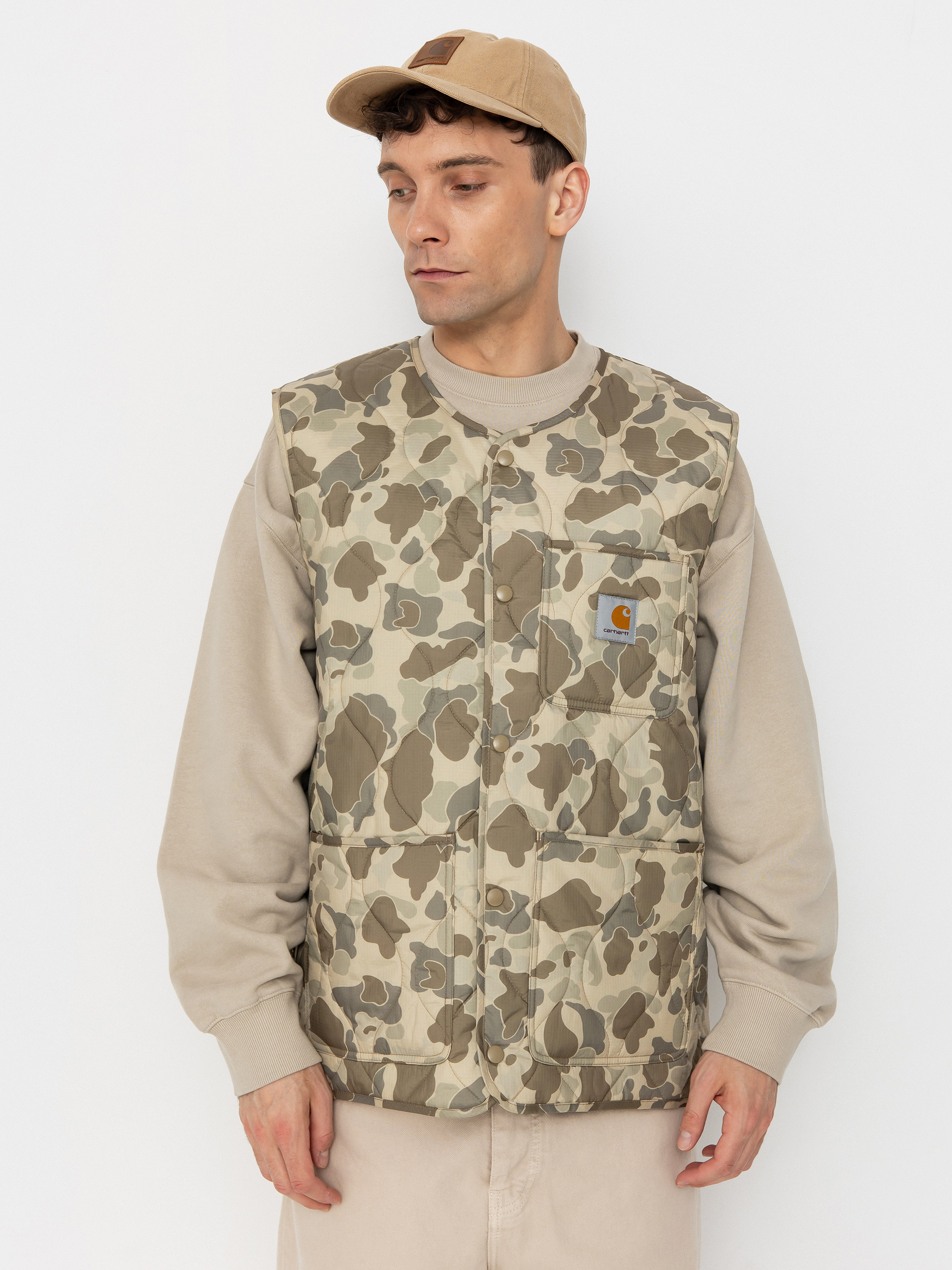 Carhartt WIP Skyton Mellény (camo duck/desert)
