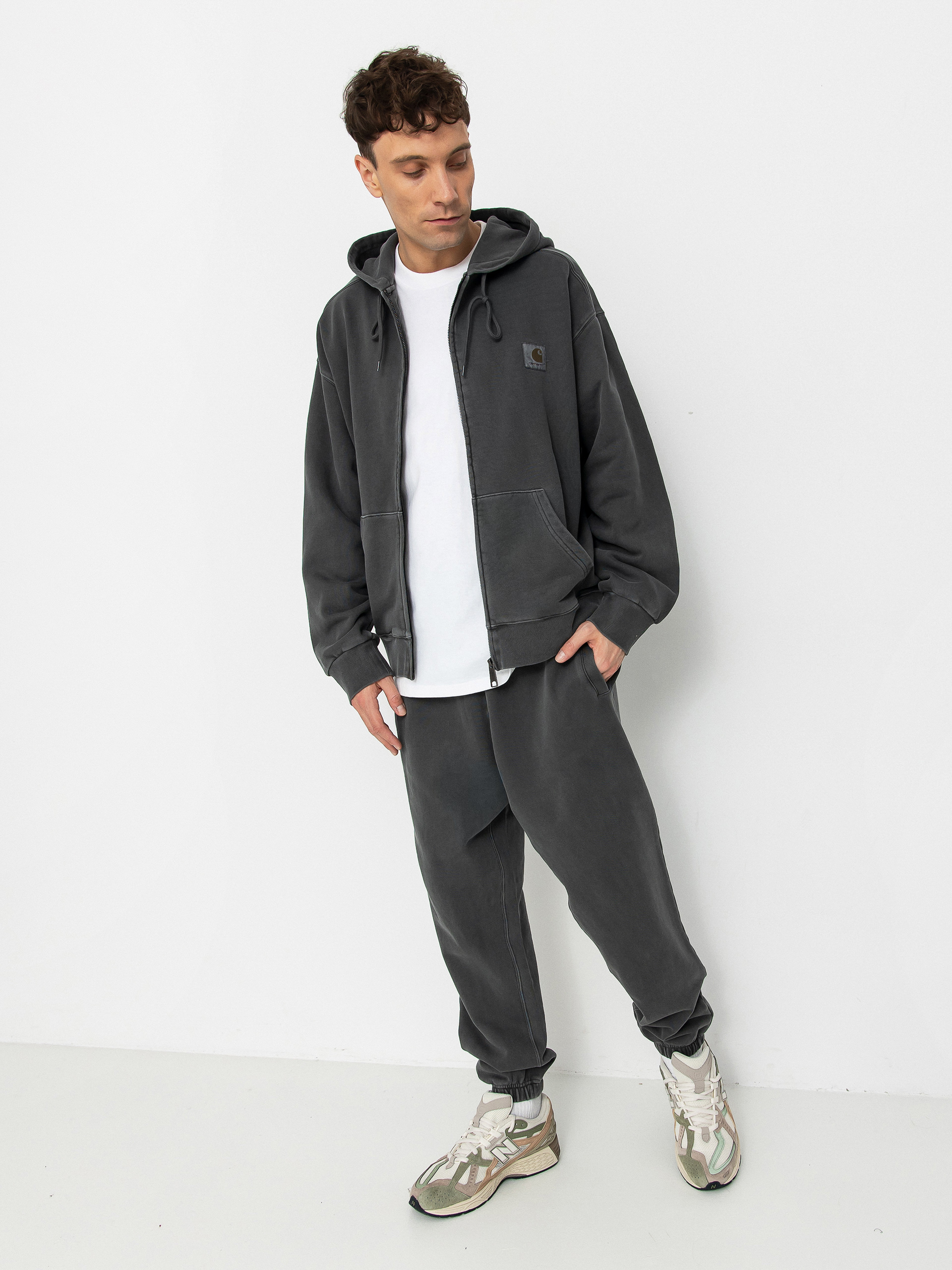 Carhartt WIP Nelson ZHD Kapucnis pulóver (graphite)