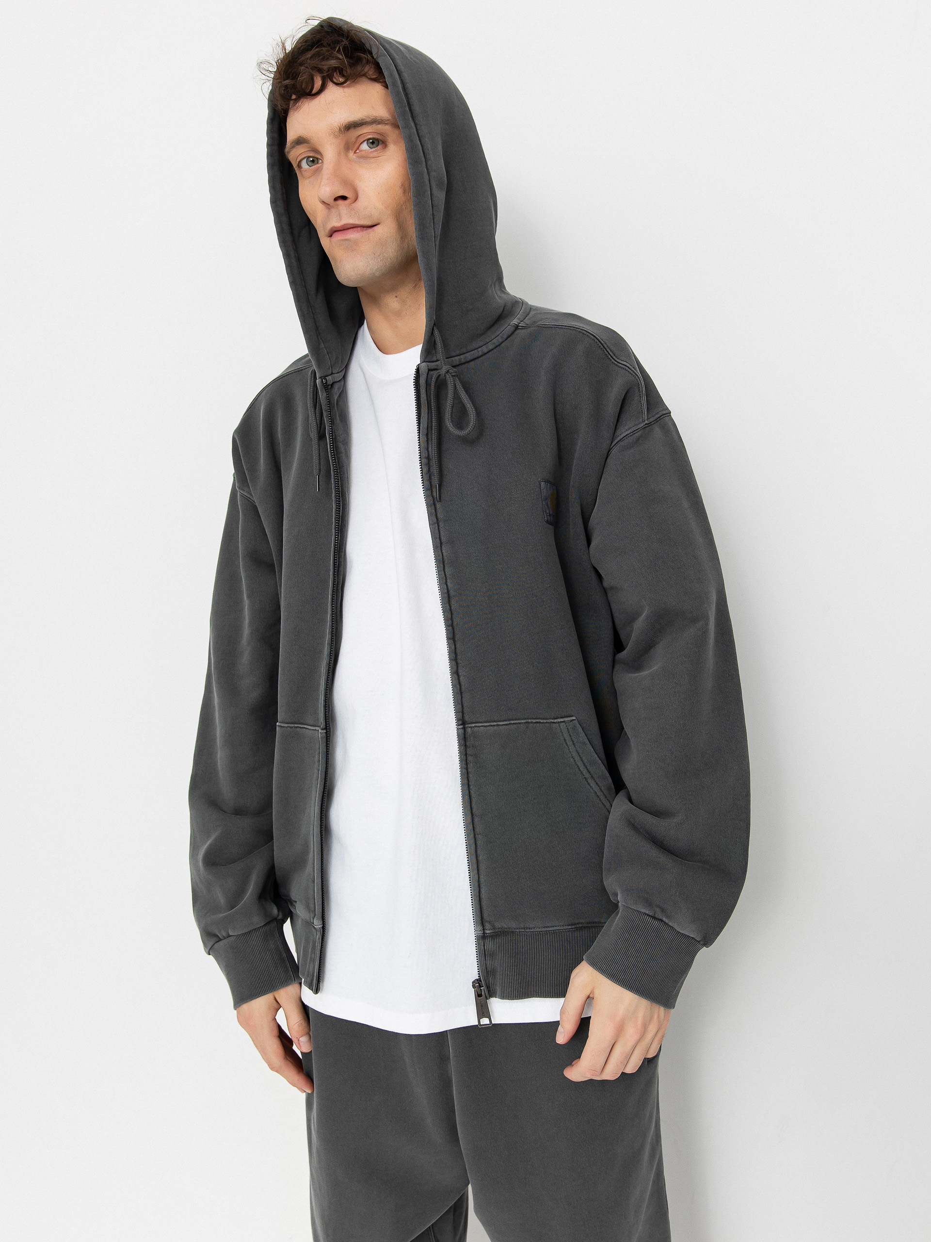 Carhartt WIP Nelson ZHD Kapucnis pulóver (graphite)