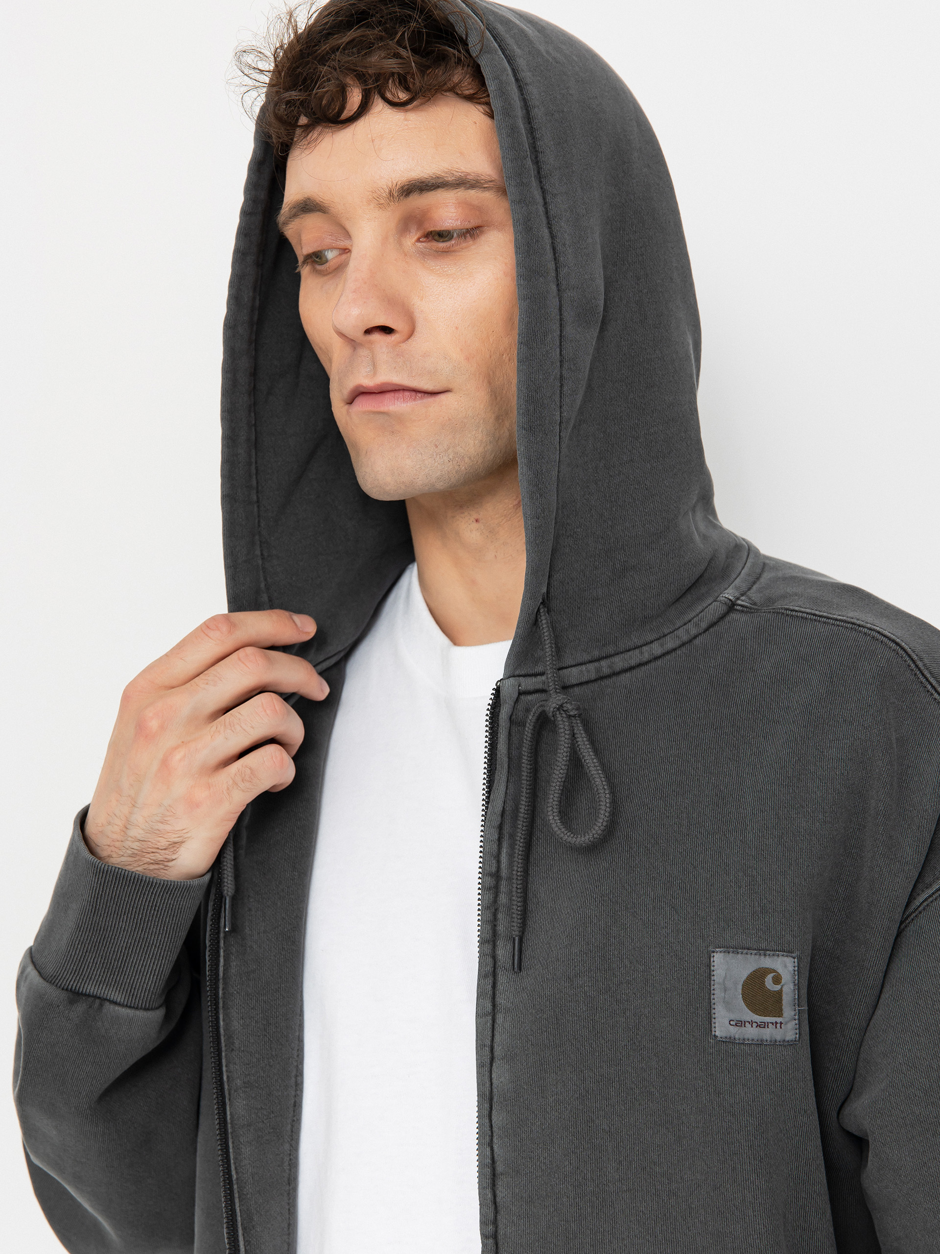 Carhartt WIP Nelson ZHD Kapucnis pulóver (graphite)