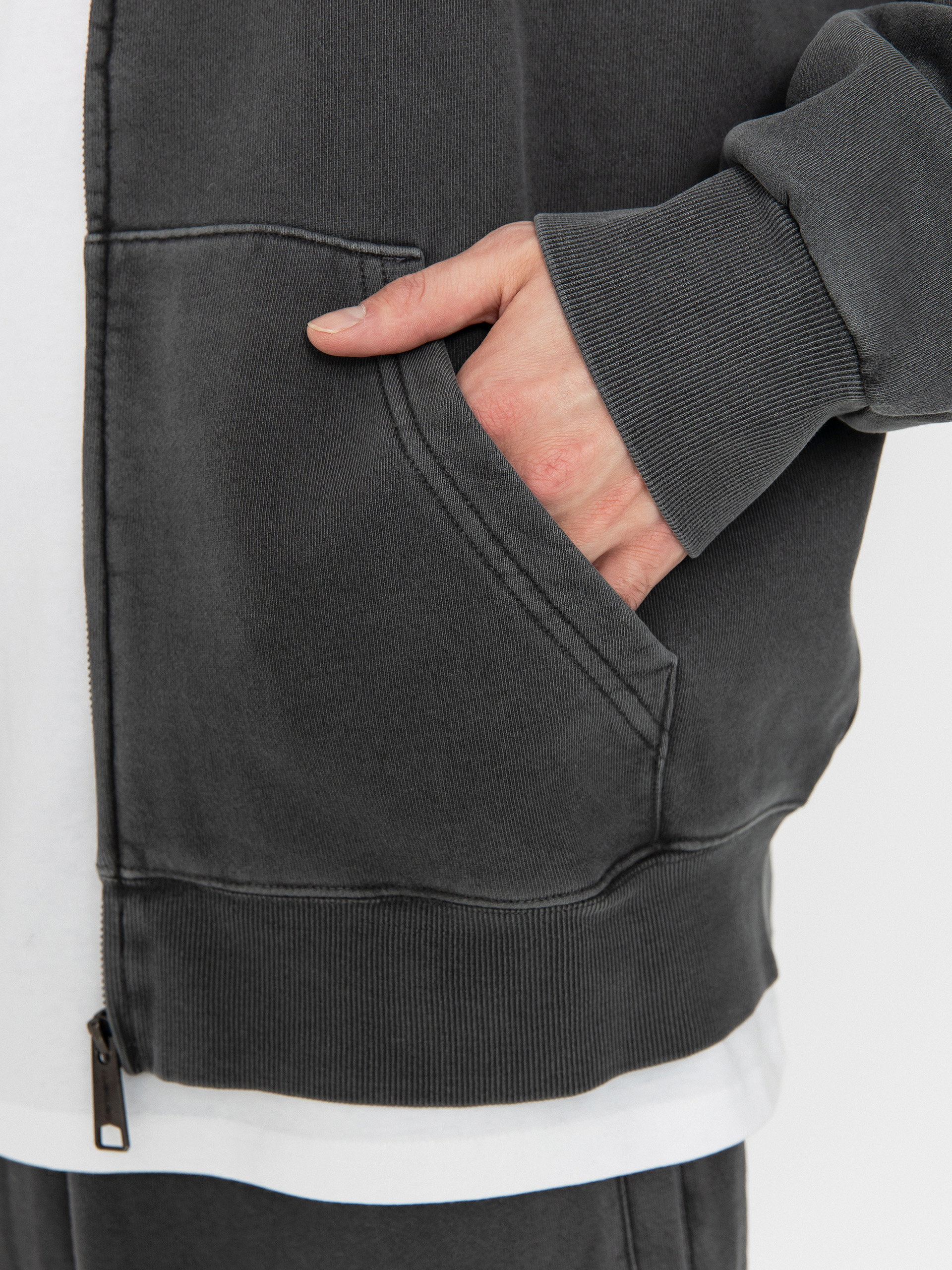 Carhartt WIP Nelson ZHD Kapucnis pulóver (graphite)