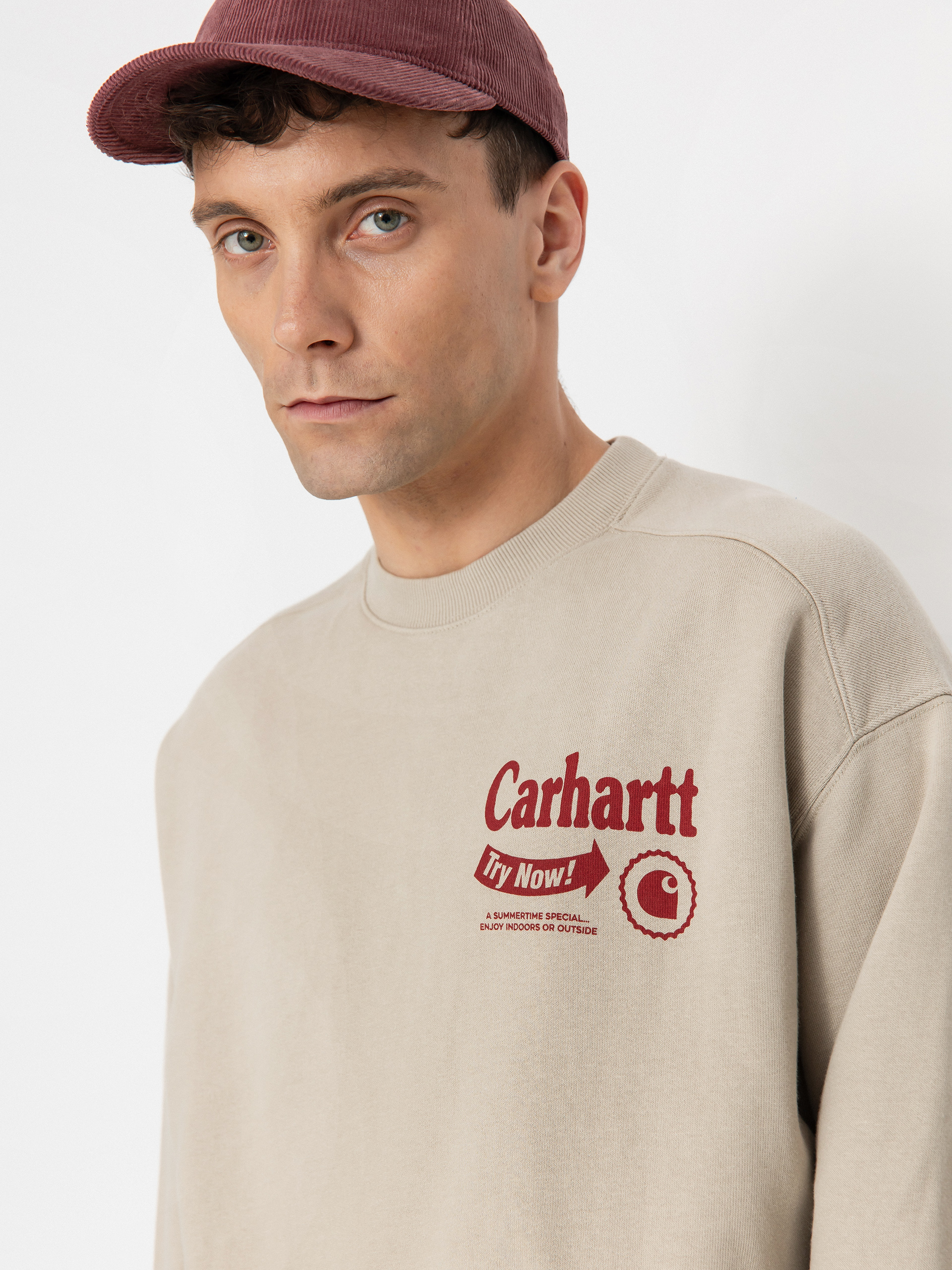 Carhartt WIP Catalogue Pulóver (fleur de sel/desire)