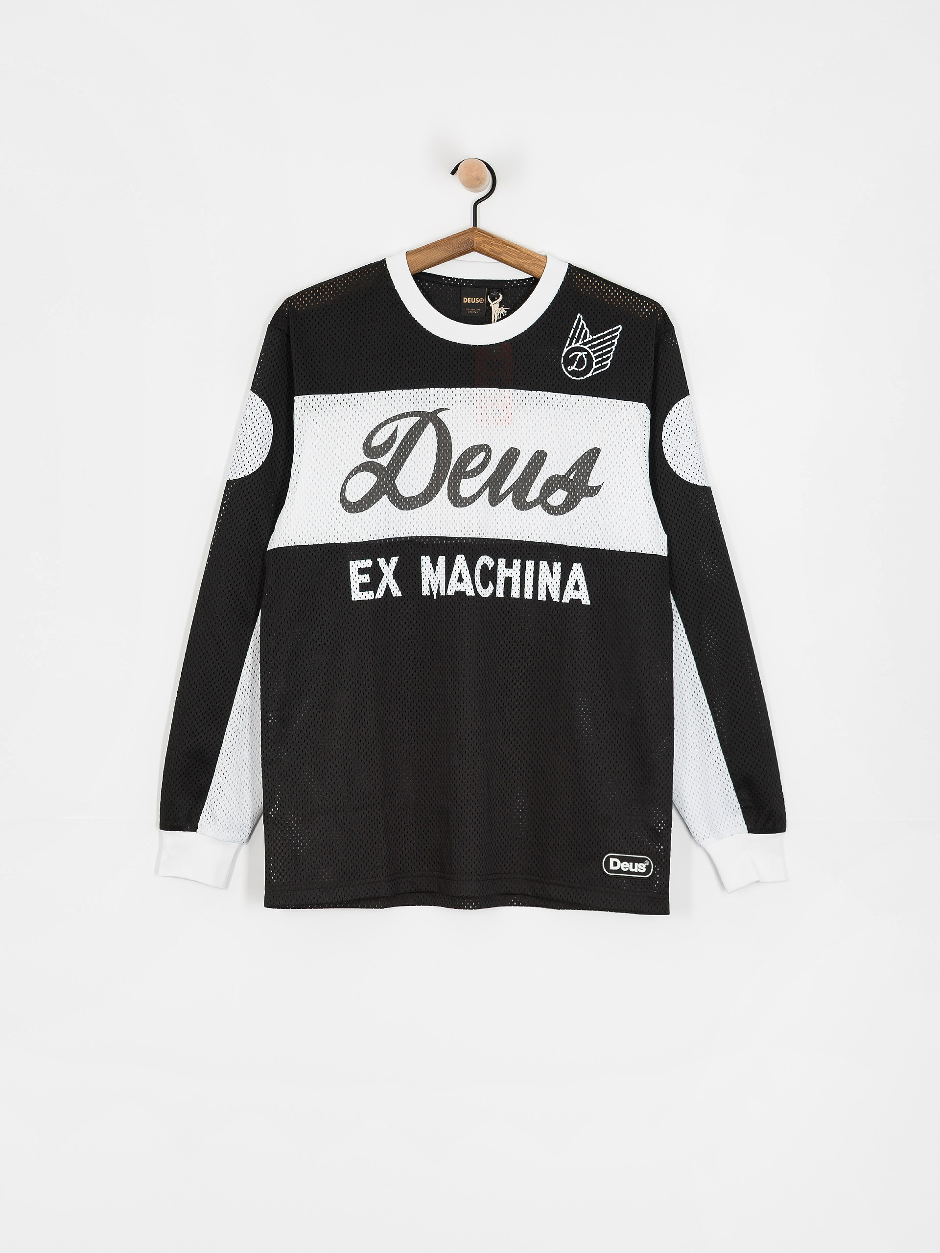 Hosszú ujjú felső Deus Ex Machina Saber Moto Jersey (black)