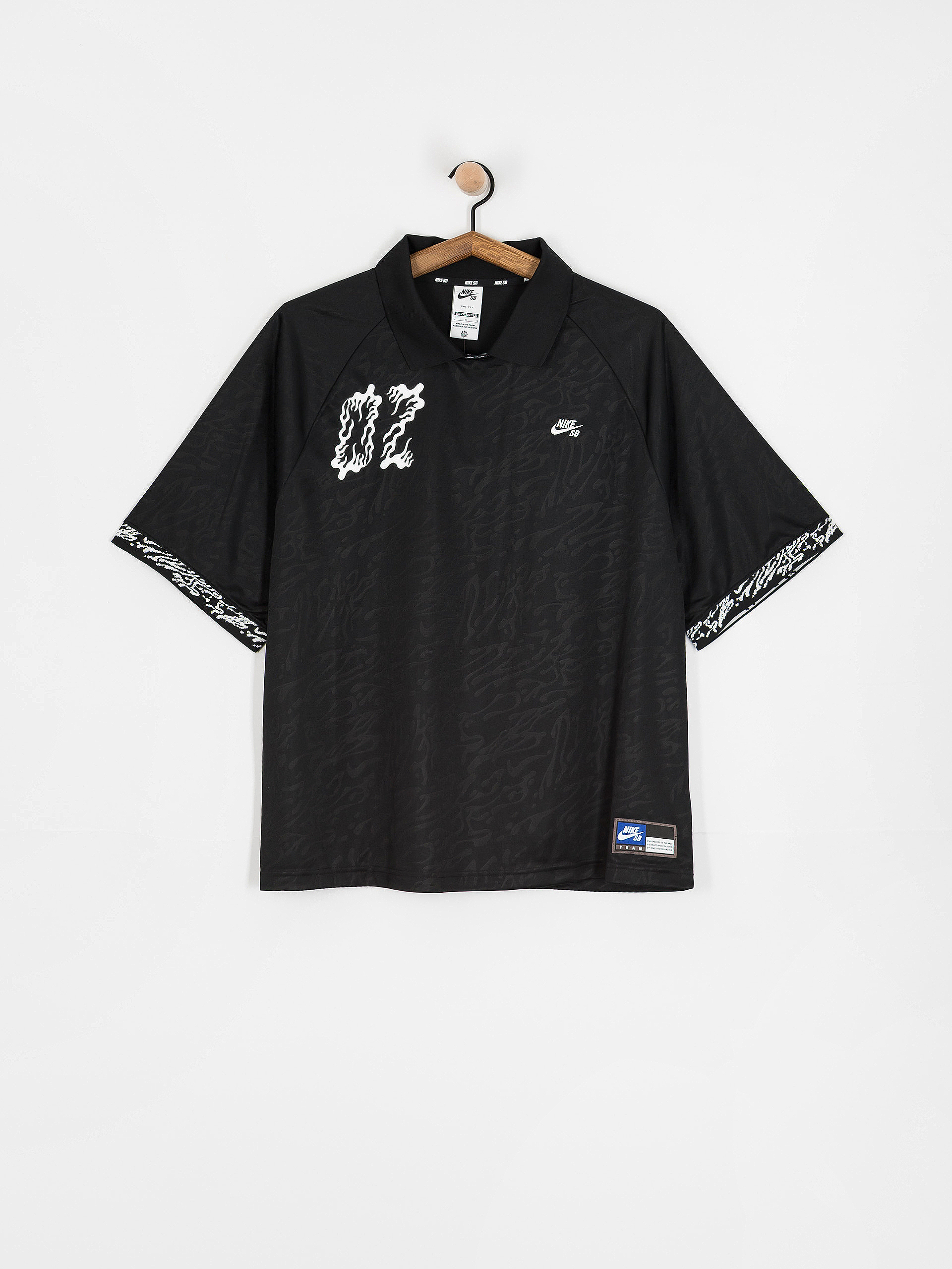 Póló Nike SB Dri Fit Jacquard (black/black/white)